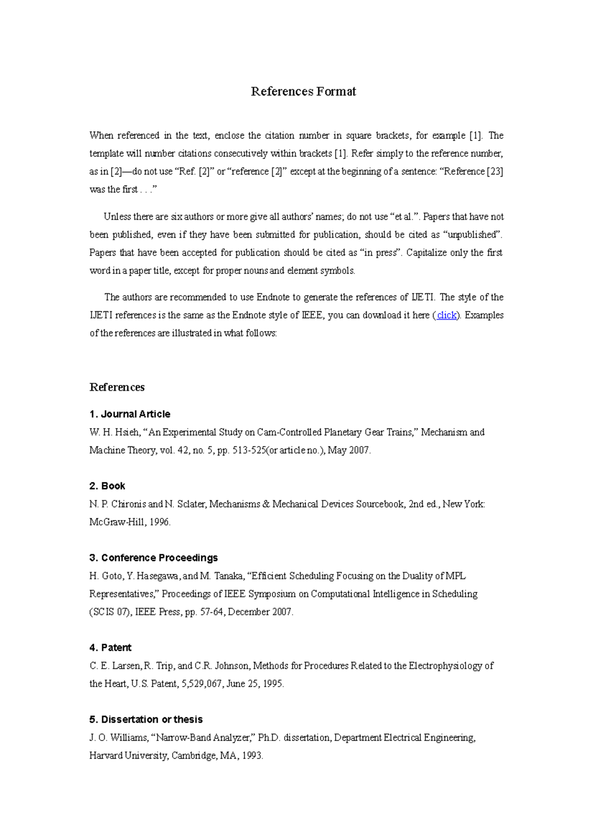 References Format - O.S notes - References Format When referenced in ...