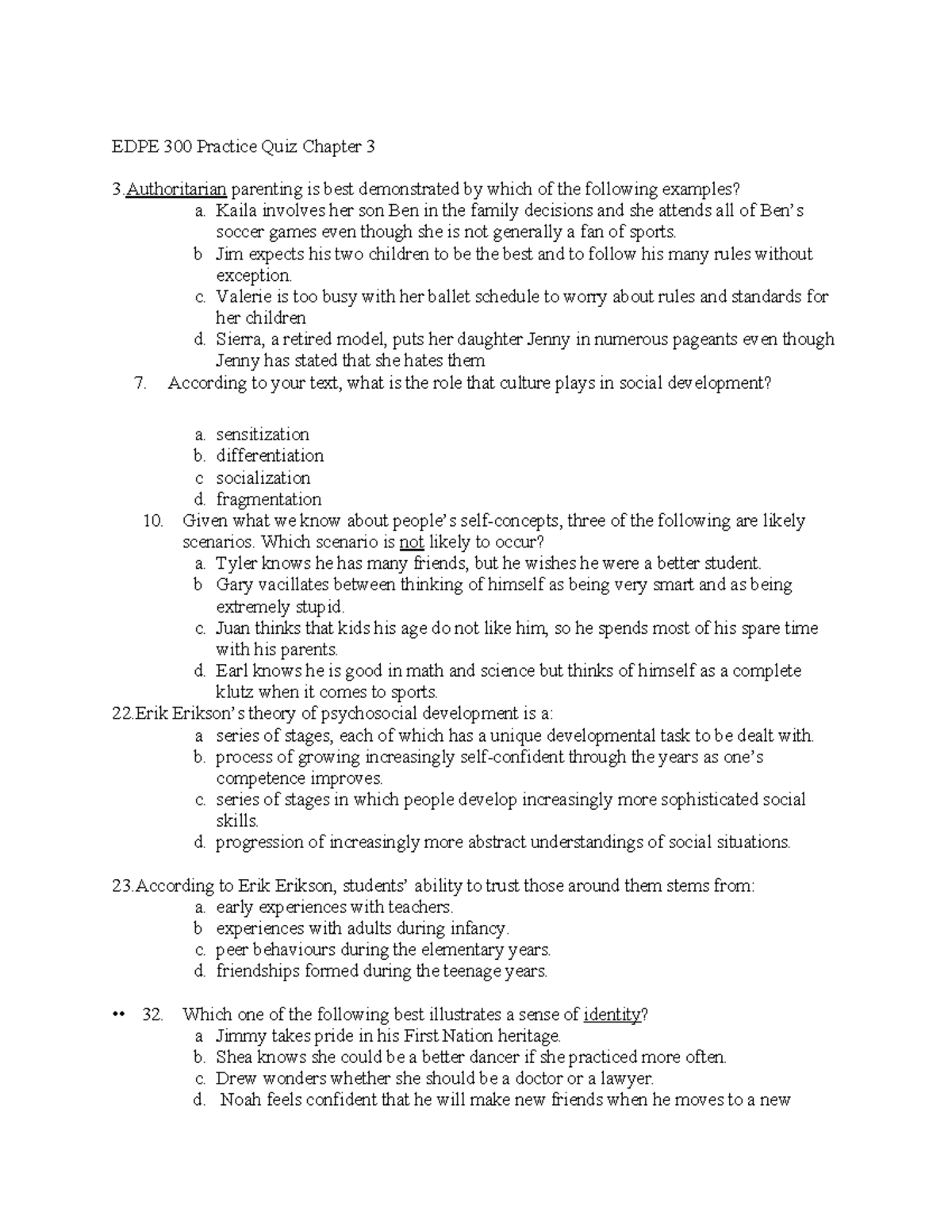 EDPE 300 Practice Quiz Chapter 3 - EDPE 300 Practice Quiz Chapter 3 3 ...