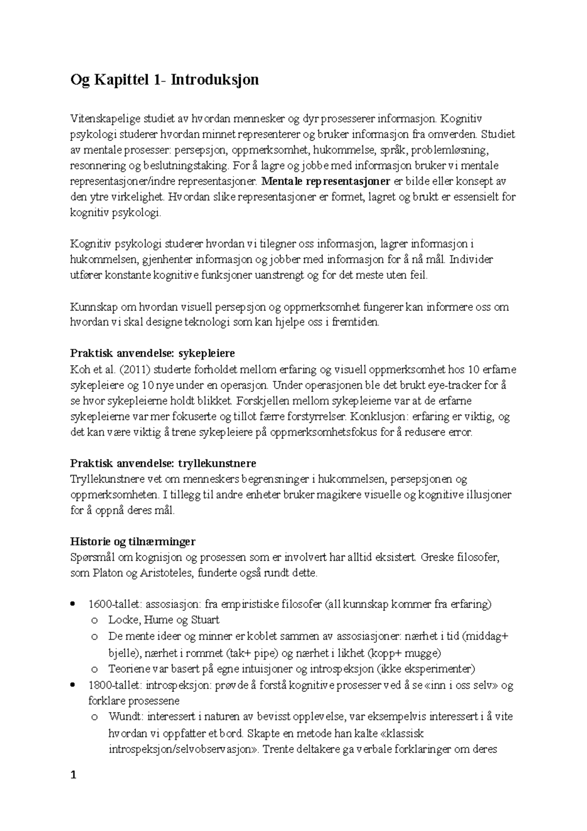 Kapittel 1-Introduksjon - Og Kapittel 1- Introduksjon Vitenskapelige ...