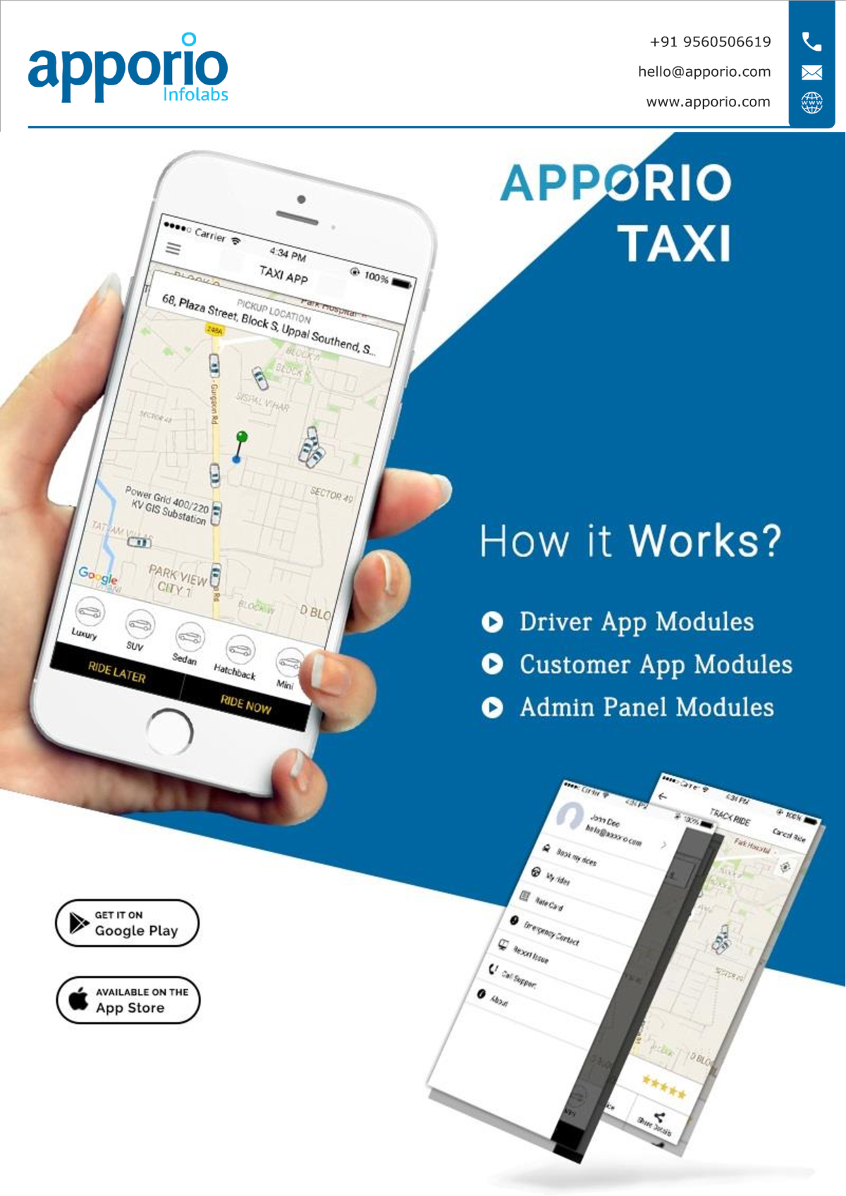 Apporio taxi uber clone - APPORIO TAXI FEATURE LIST 'Apporio Taxi ...