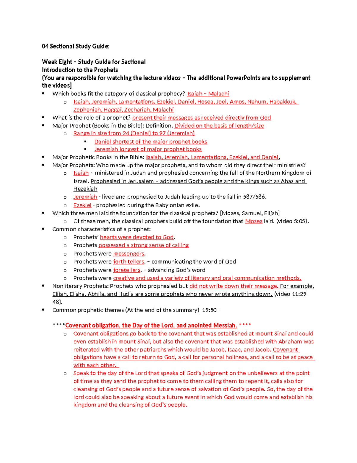04- Sectional Study Guide - Online Class - 04 Sectional Study Guide ...
