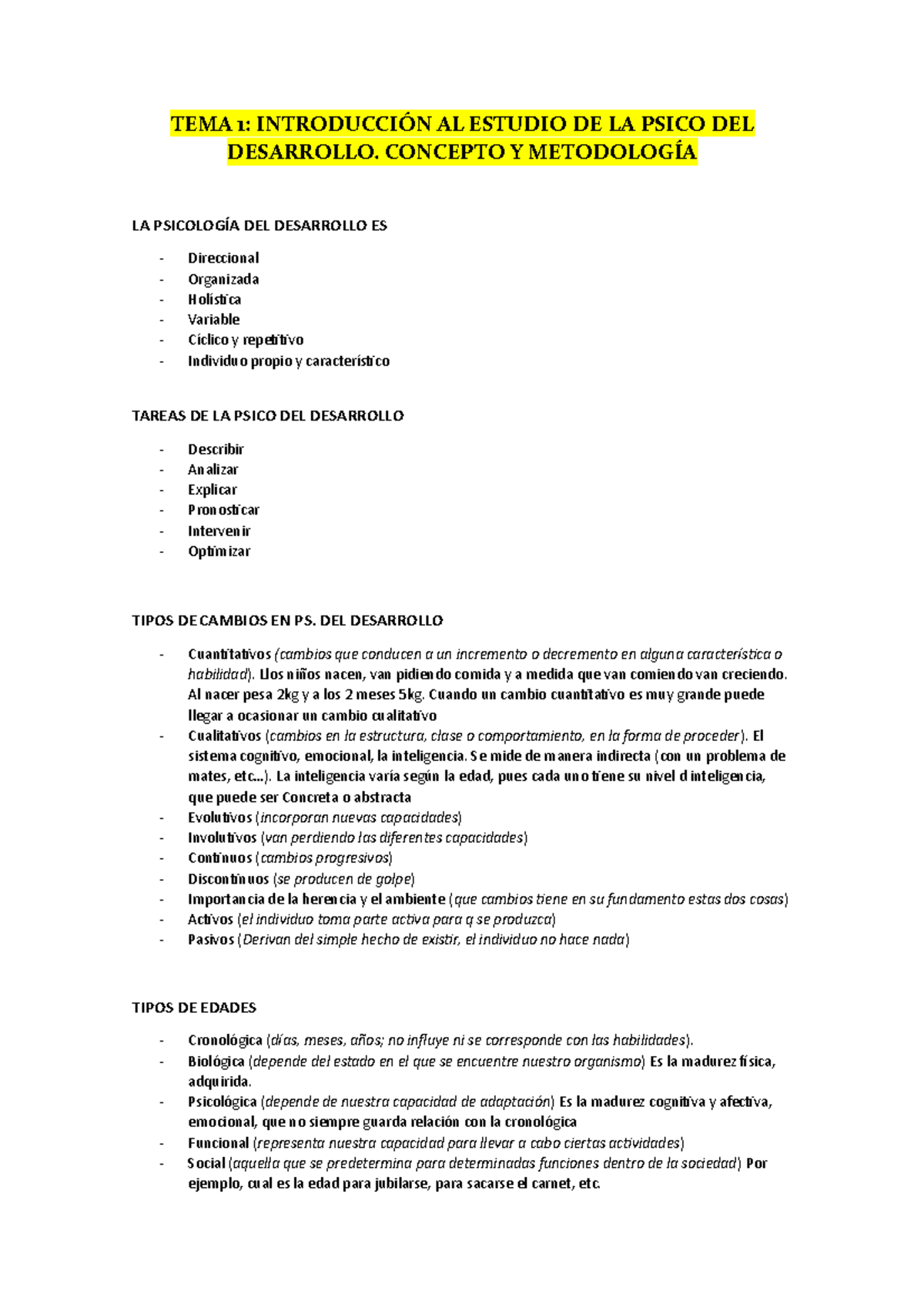 Psicologia-apuntes TEMA 1 - TEMA 1: INTRODUCCIÓN AL ESTUDIO DE LA PSICO ...