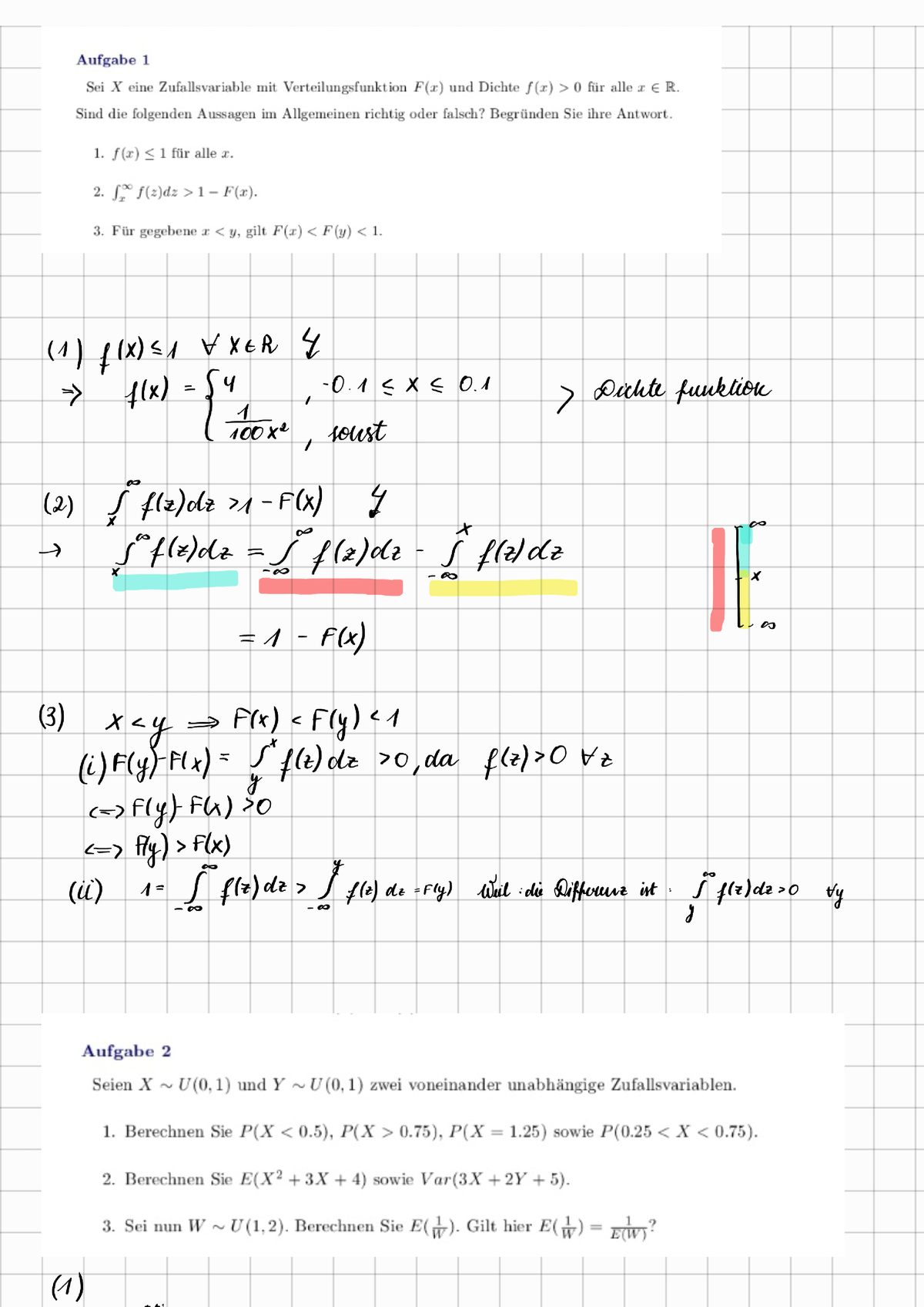 6 Übungsblatt 220517 173227 - Mathematik Für Wirtschaftswissenschaftler ...