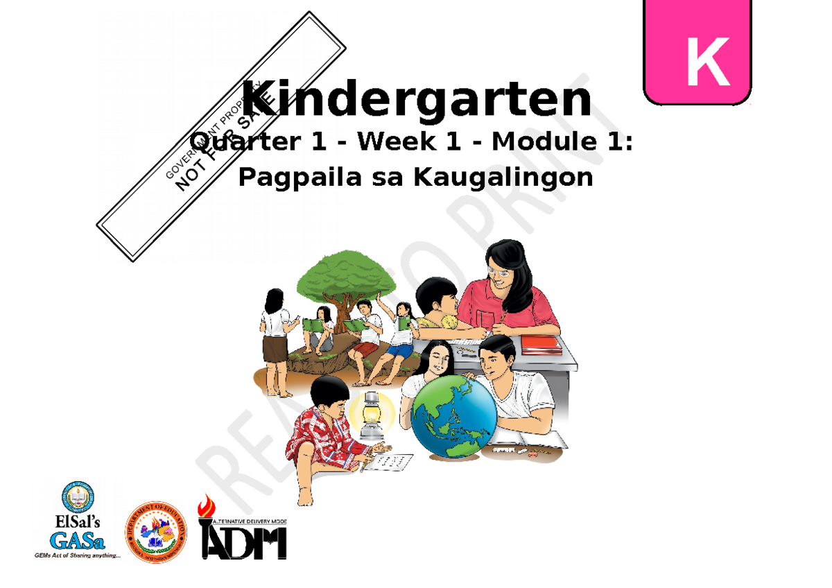 Kindergarten Q1 Mod1 Pagpaila Sa Kaugalingon v5 - Kindergarten Quarter ...
