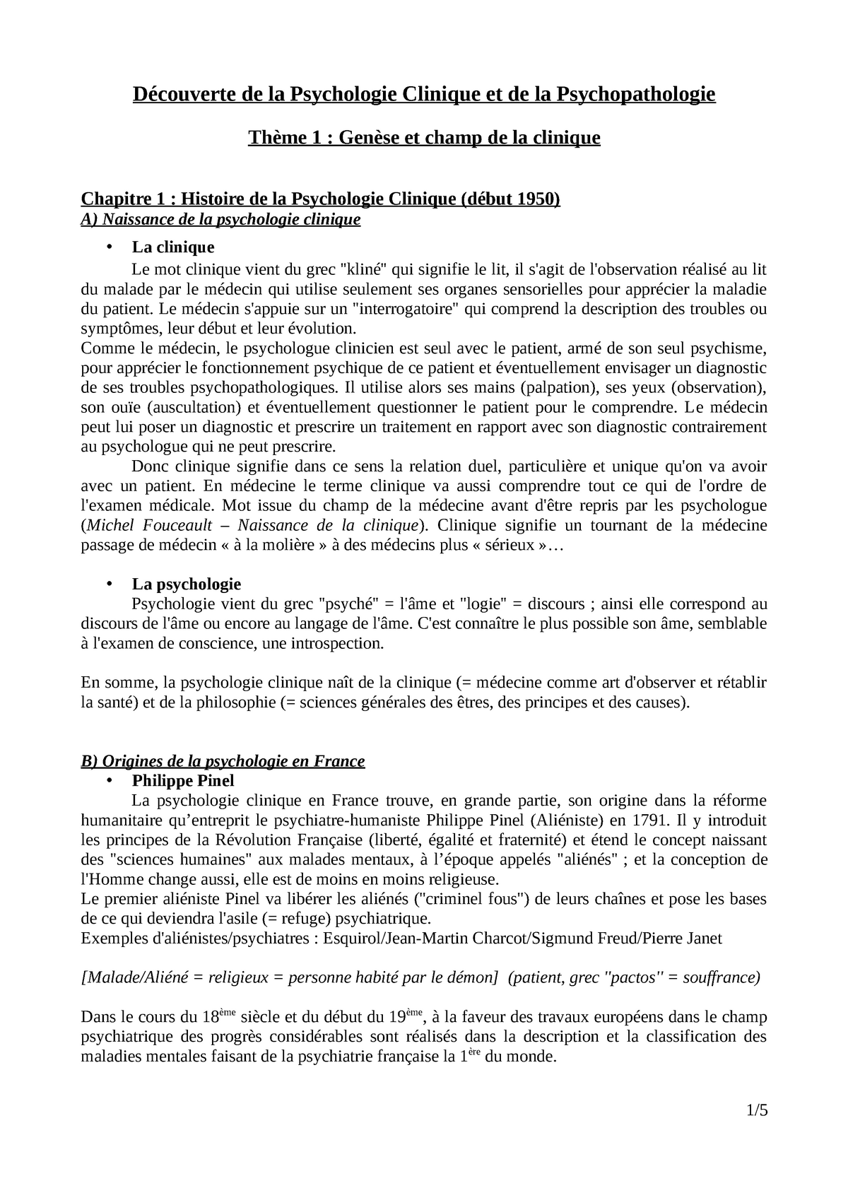 Découverte De La Psychologie Clinique Et De La Psychopathologie Découverte De La Psychologie 4811