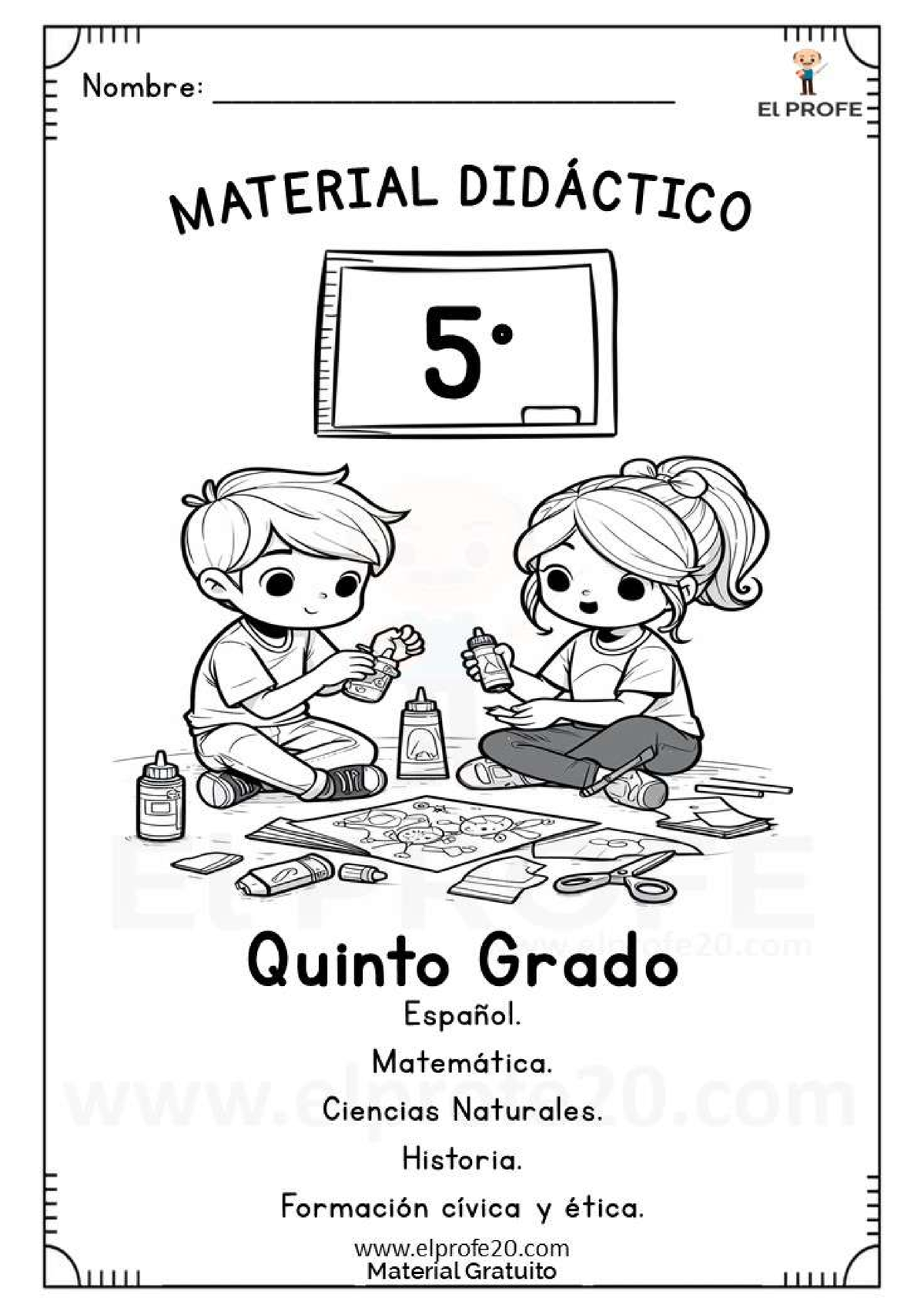 Cuadernillo Material Didactico Quinto Grado Autorizado Para Su Reproducción Gratuita Derechos 0061