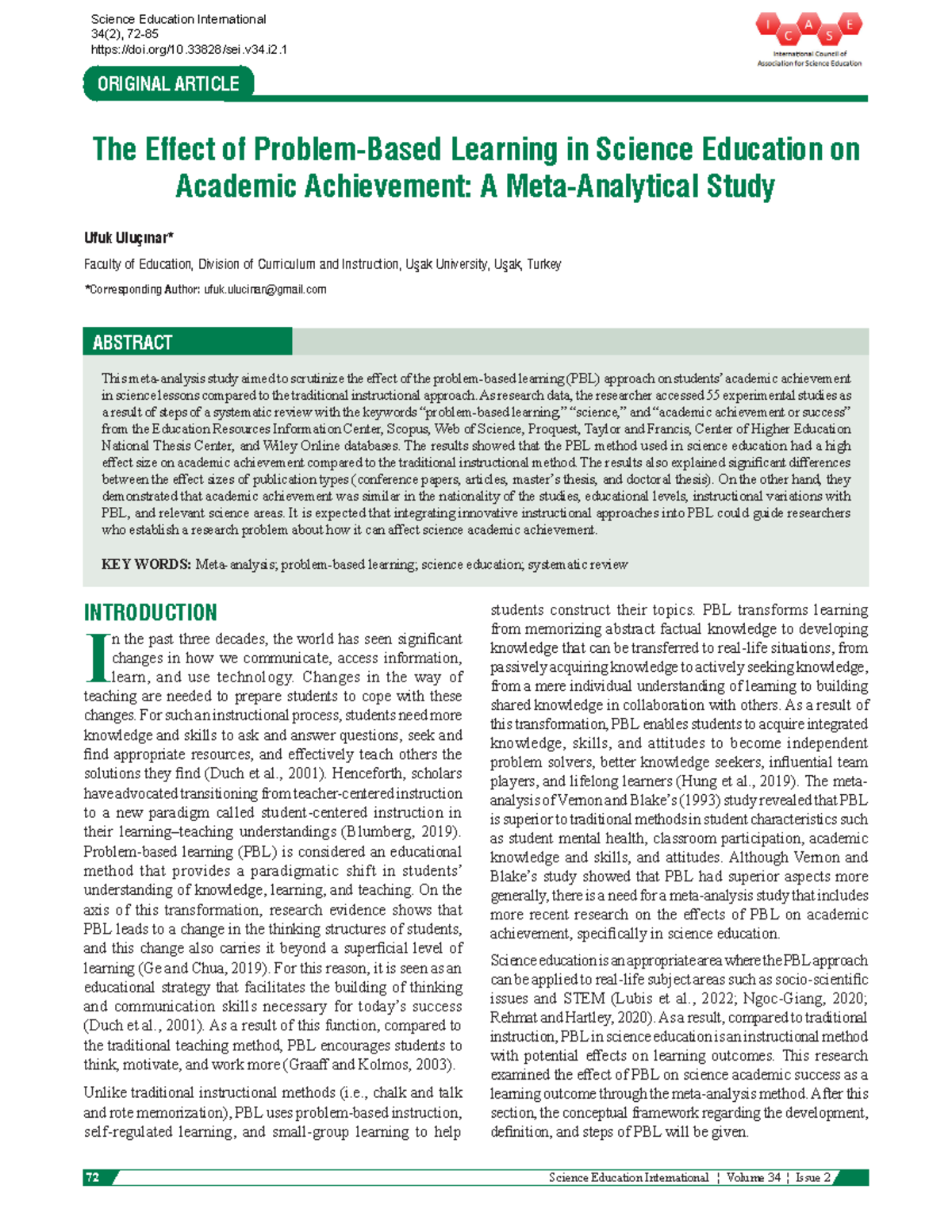 The-Effect-of-Problem-Based-Learning-in-Science-Education-on-Academic ...
