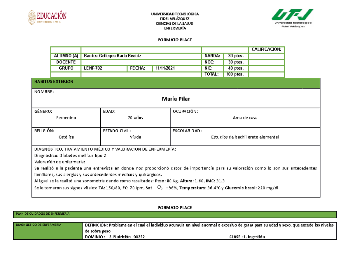 Place De Diabetes Mellitus Tipo 2