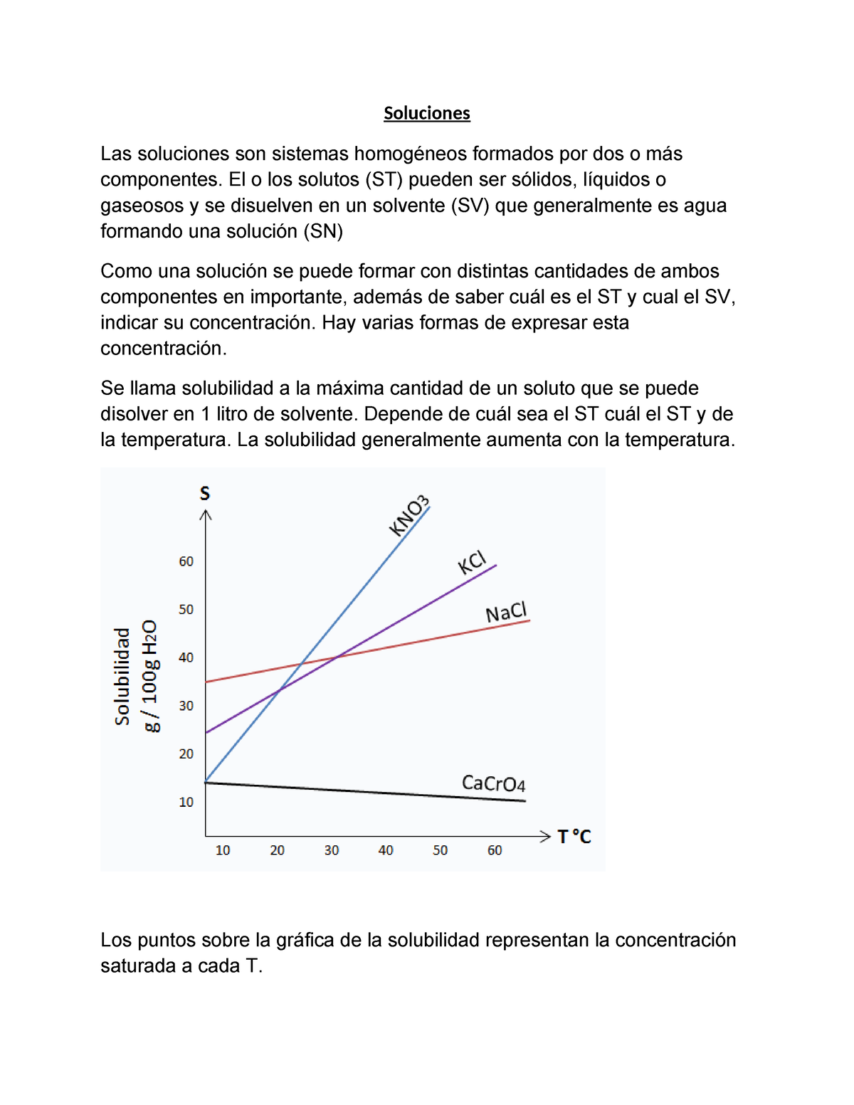 Nutri soluciones clase 17-3-22 - Soluciones Las soluciones son sistemas ...