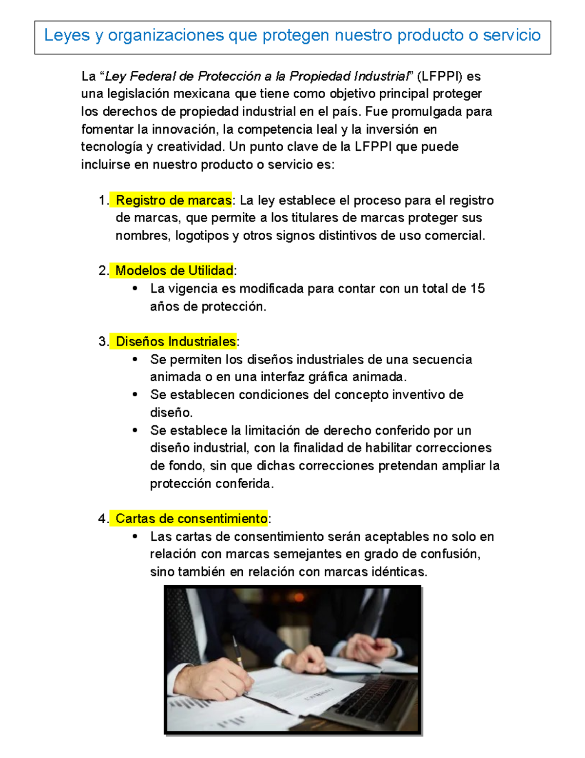 Lfppi y como aplica hacia nuestro producto - La “Ley Federal de