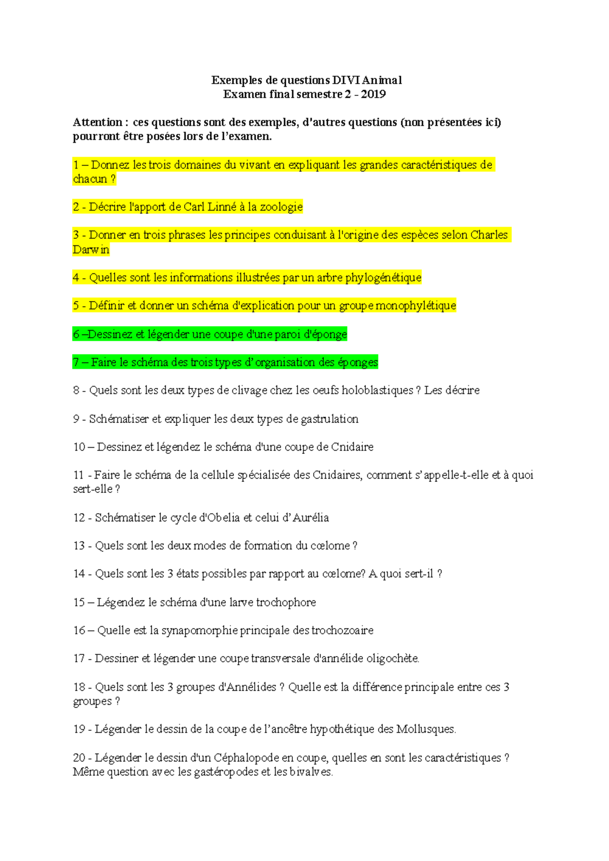 Questions+Préparation+examen+final+2019 - Exemples de questions DIVI