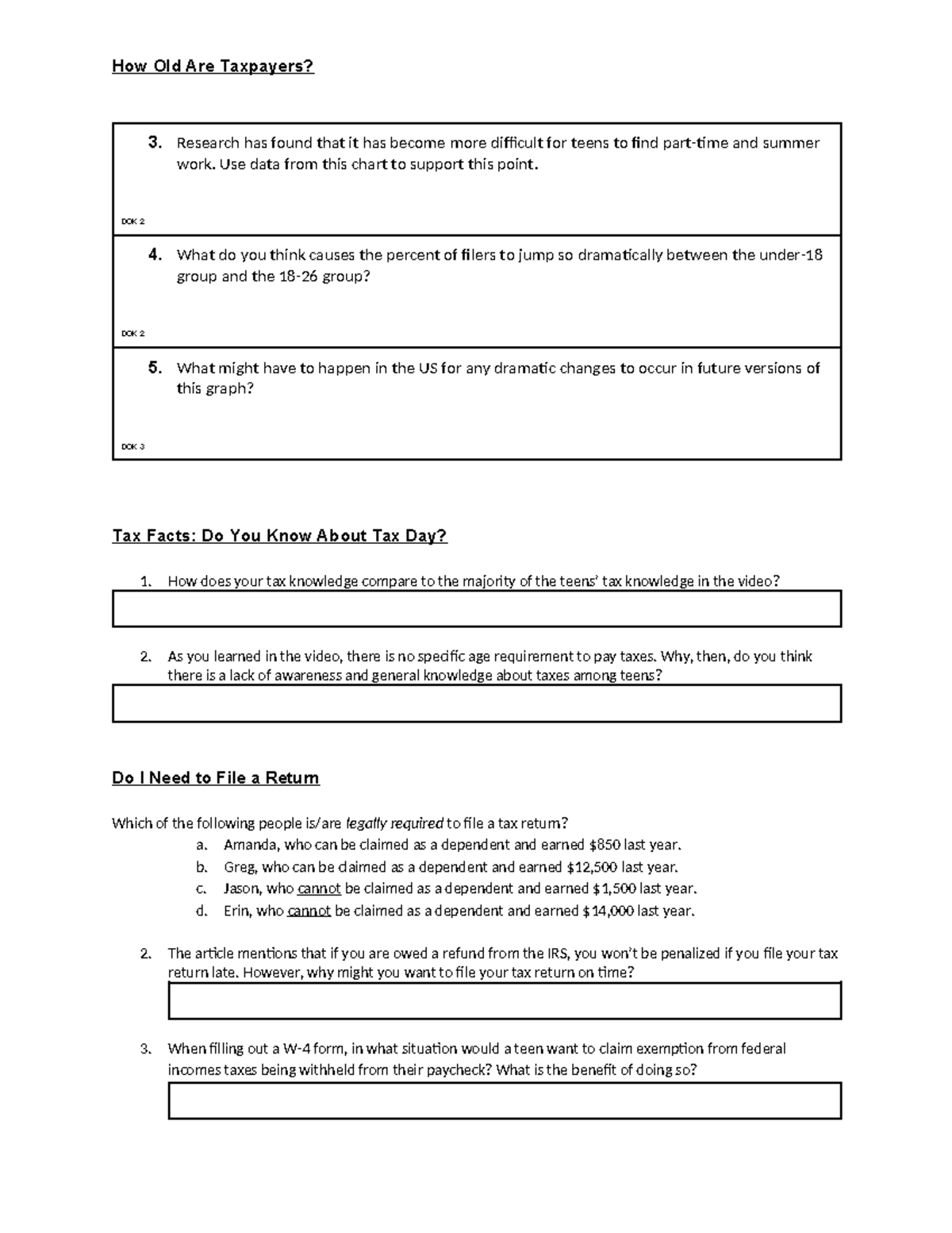 Activity Packet 8.2 (3 - study - How Old Are Taxpayers? 3. Research has ...