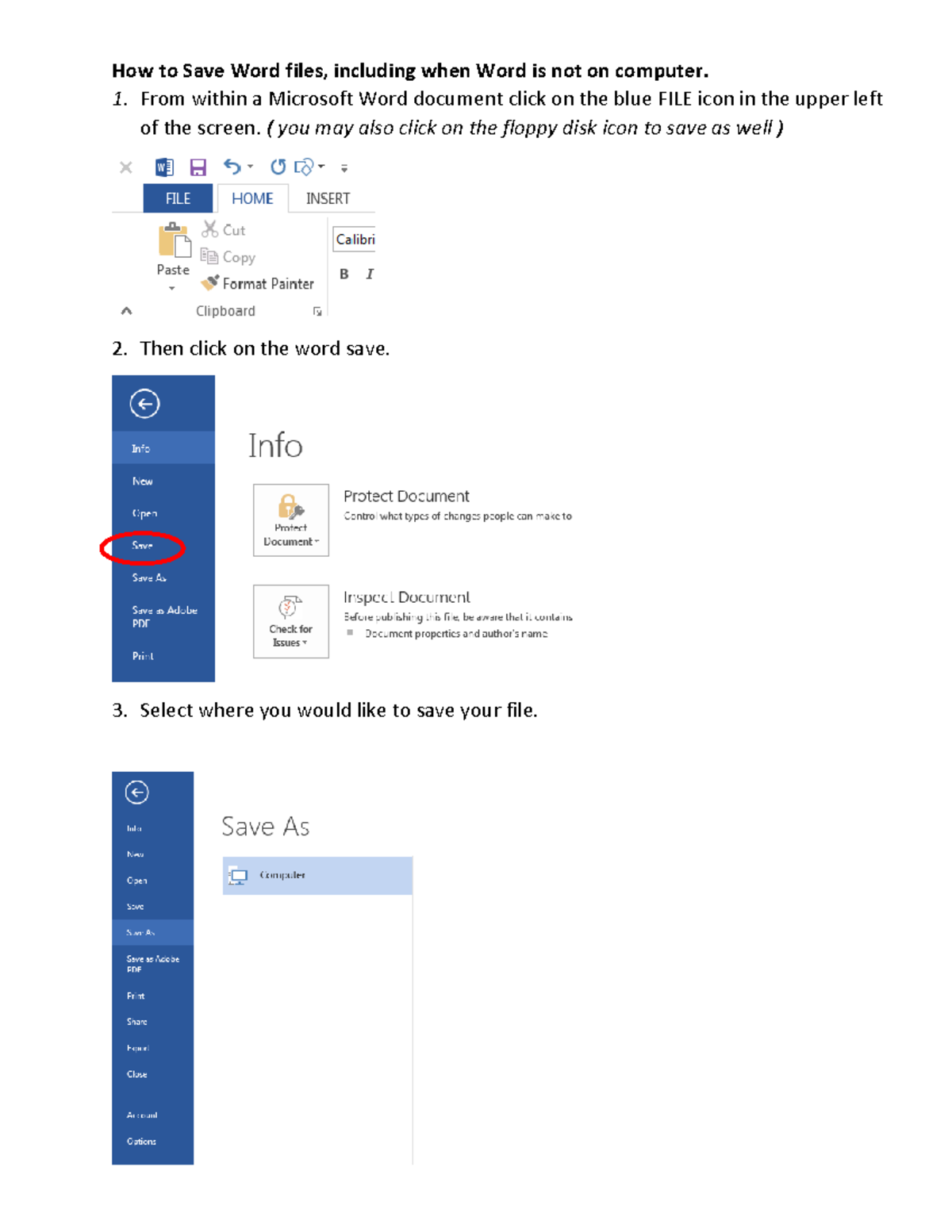 How to Save Word files including when Word is not on computer - From ...