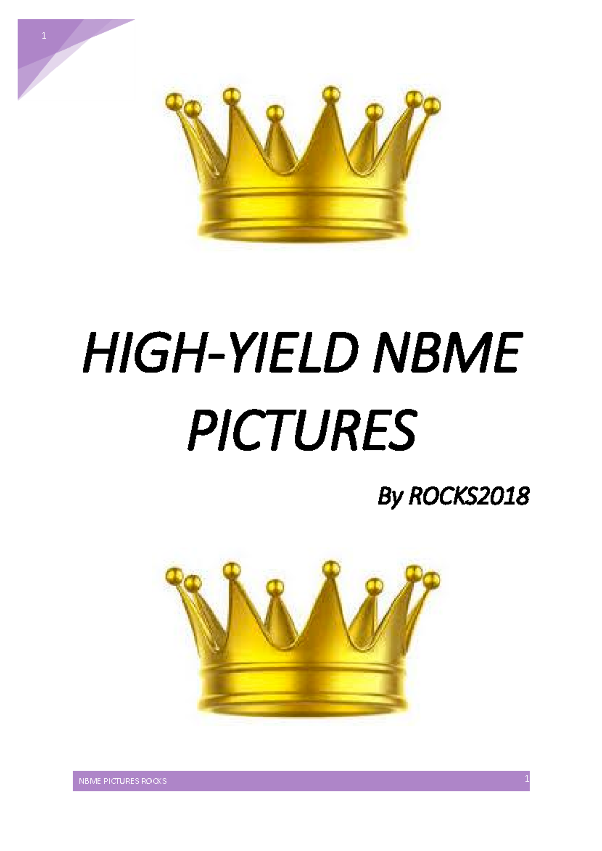 Copy of Legendary NBME Rocks Pictures - HIGH-YIELD NBME PICTURES By