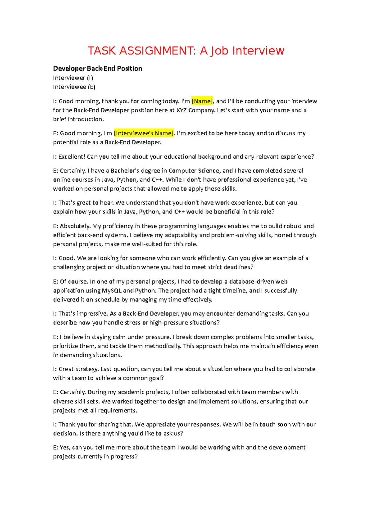 Script Week-3 - m,m,m,m, - TASK ASSIGNMENT: A Job Interview Developer ...