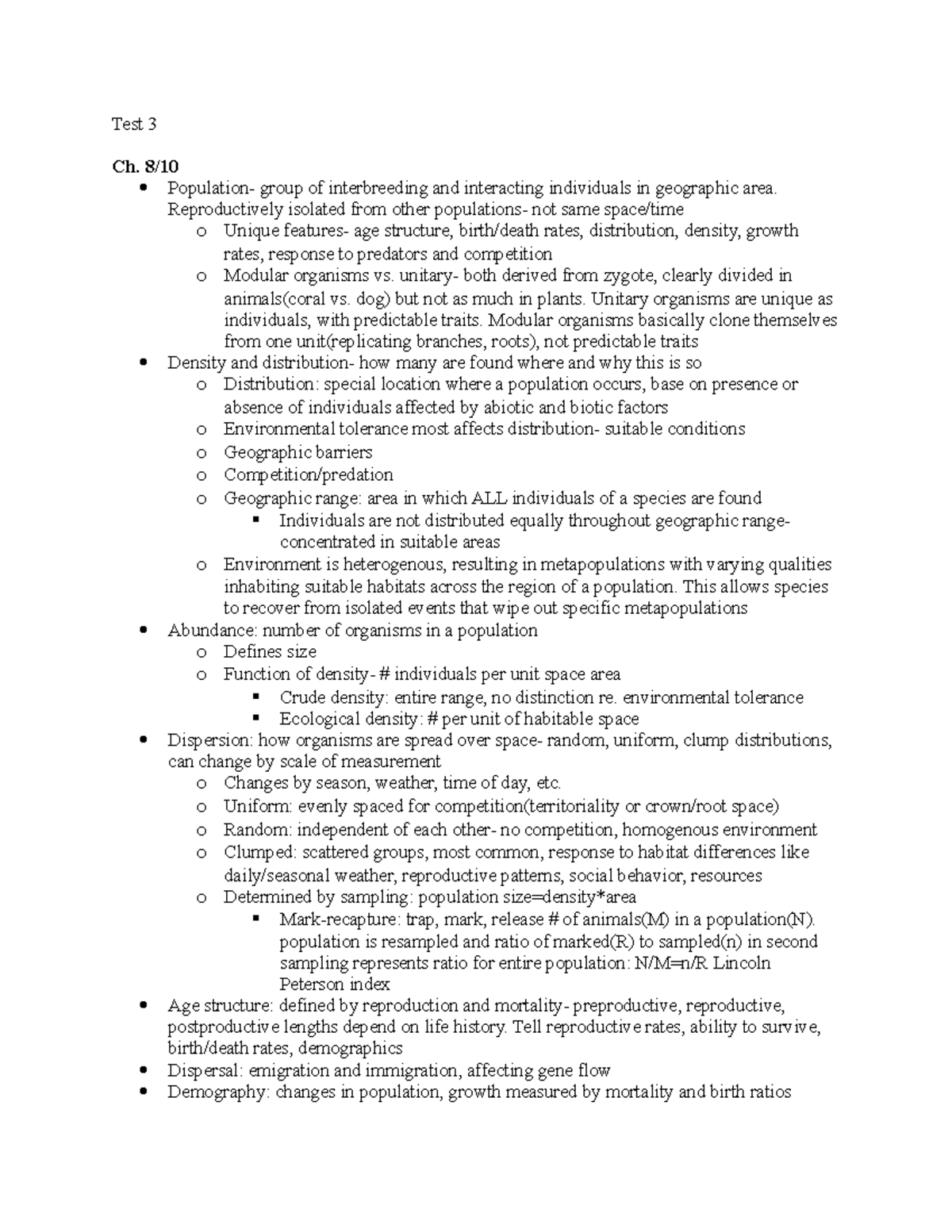 test-3-3rd-test-notes-test-3-ch-8-10-population-group-of