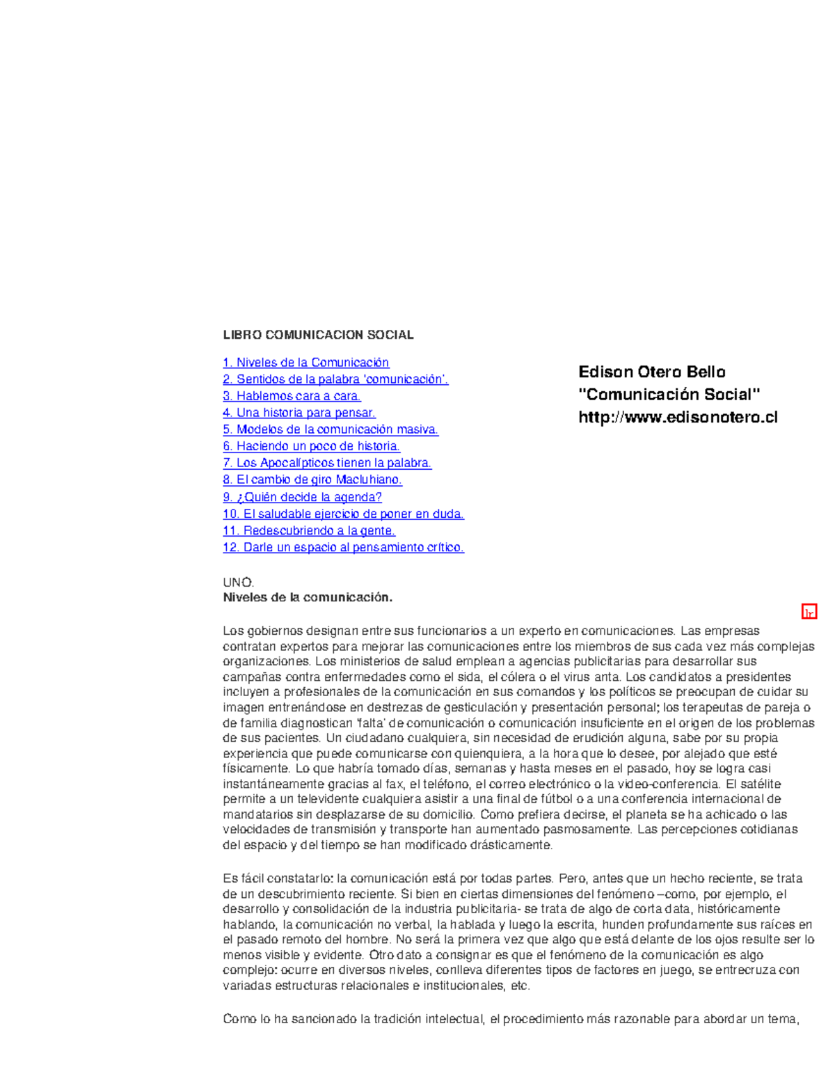 Edison Otero Bello Comunicacion Social Comunicación y Negociación