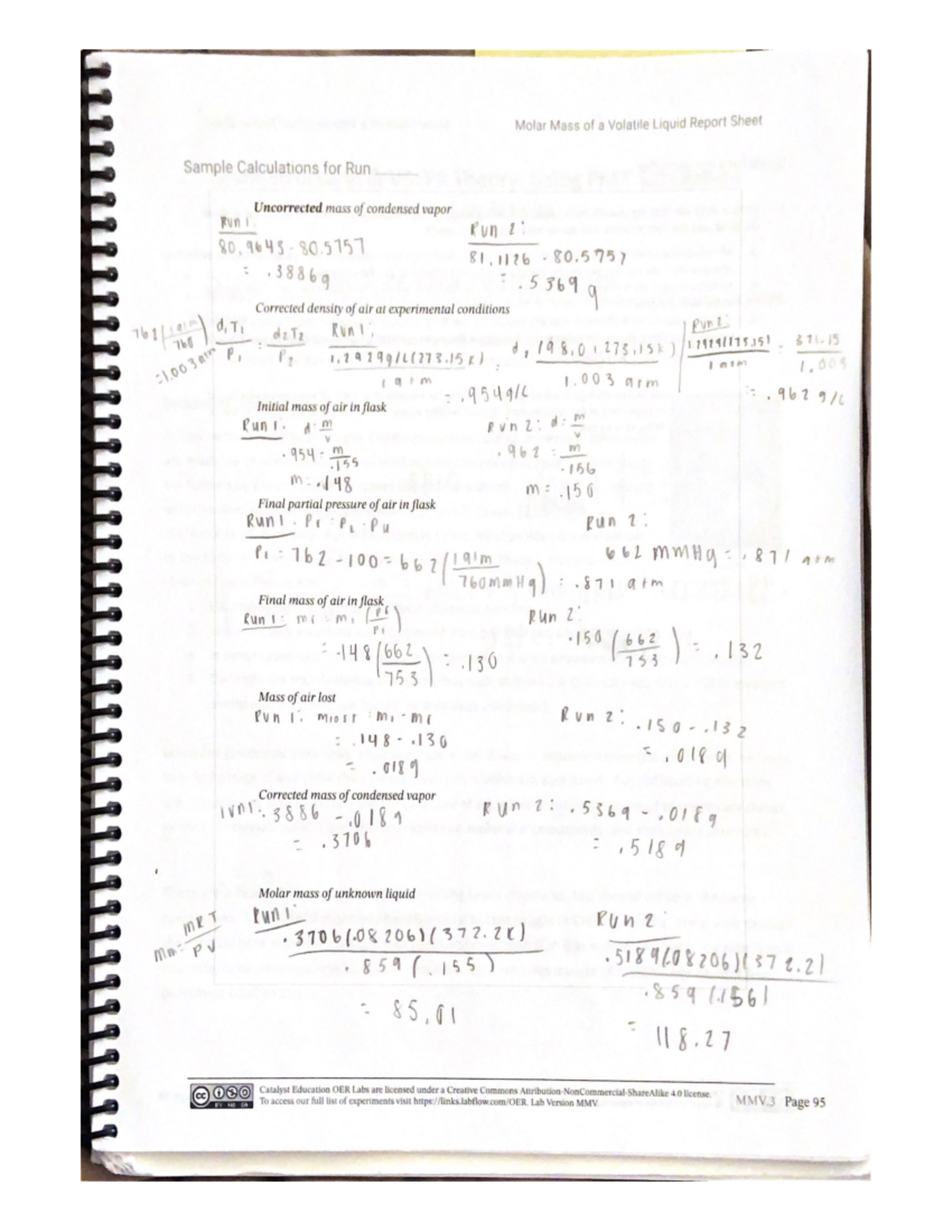 Chemistry Lab Answers CHM225 Studocu