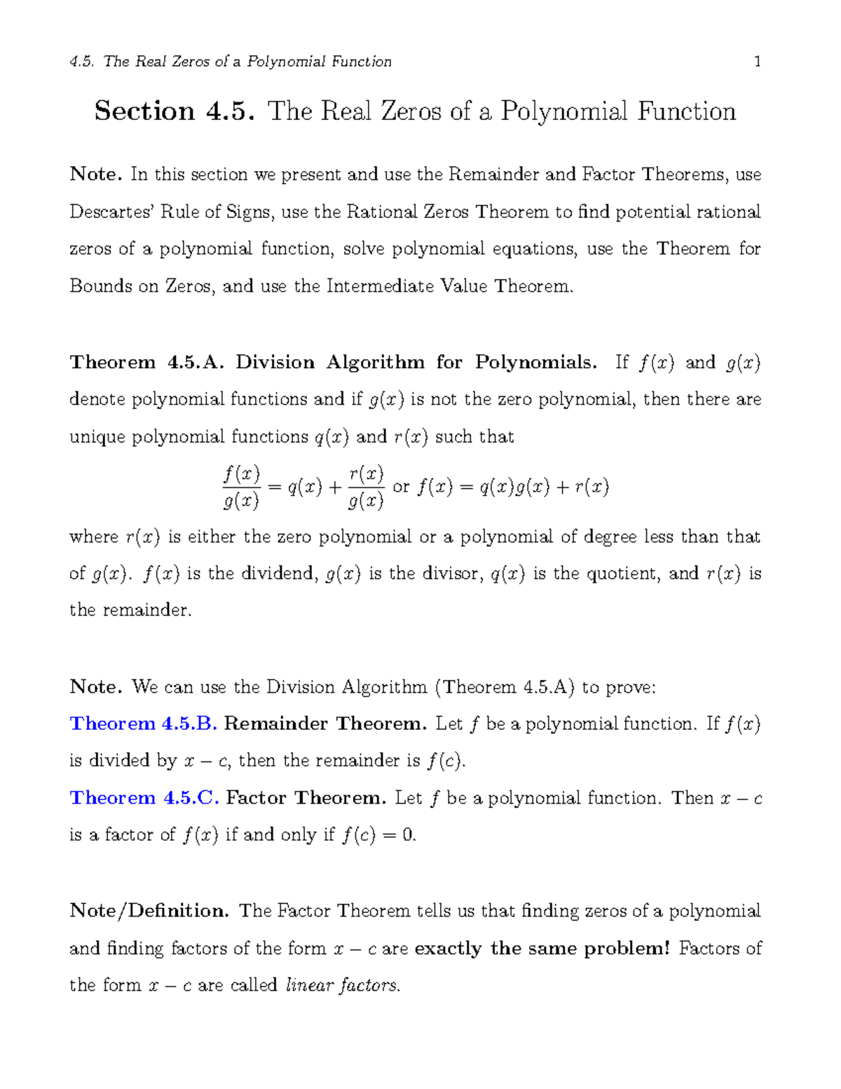 the-real-zeros-of-a-polynomial-function-studocu