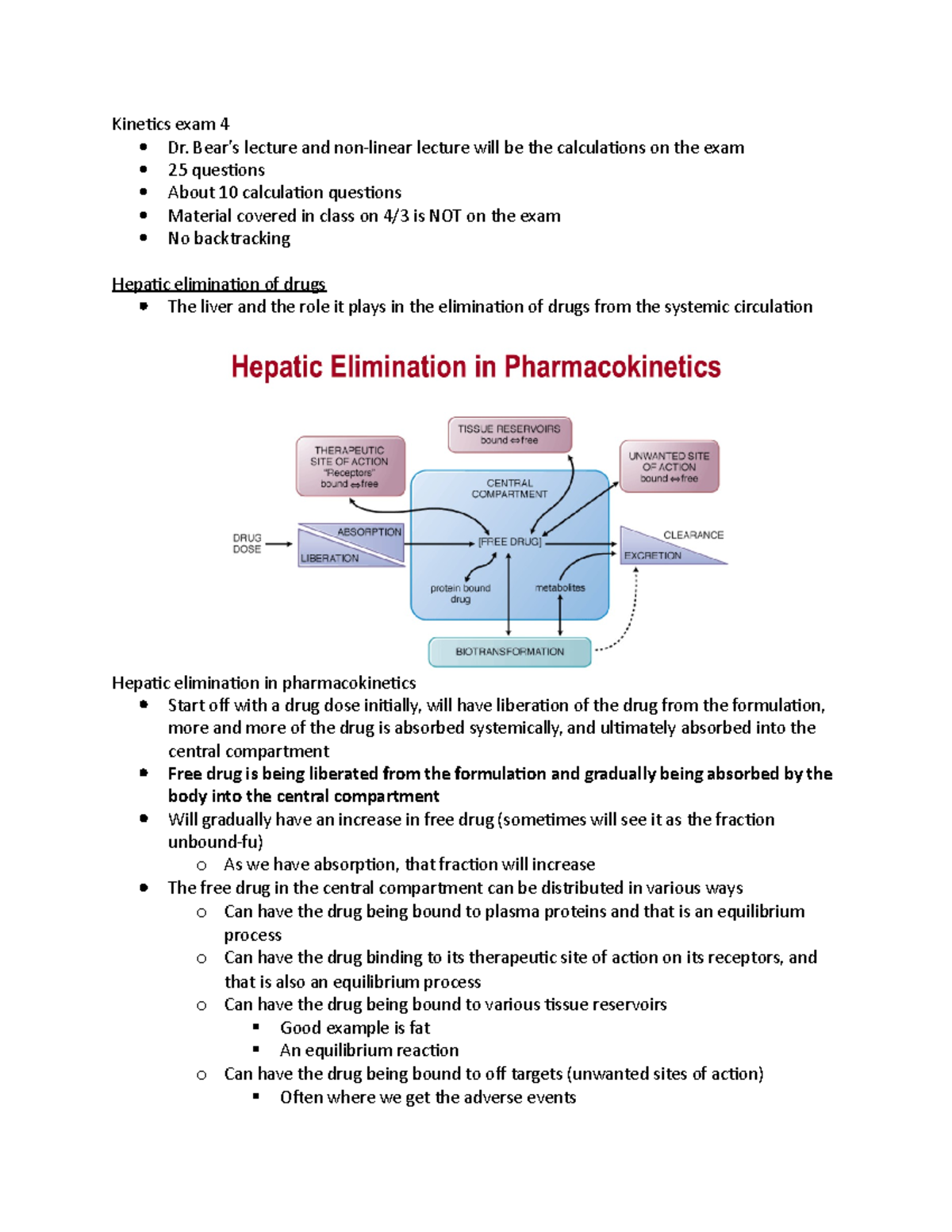 exam 4 Study guide exam 4 Dr. Bear’s