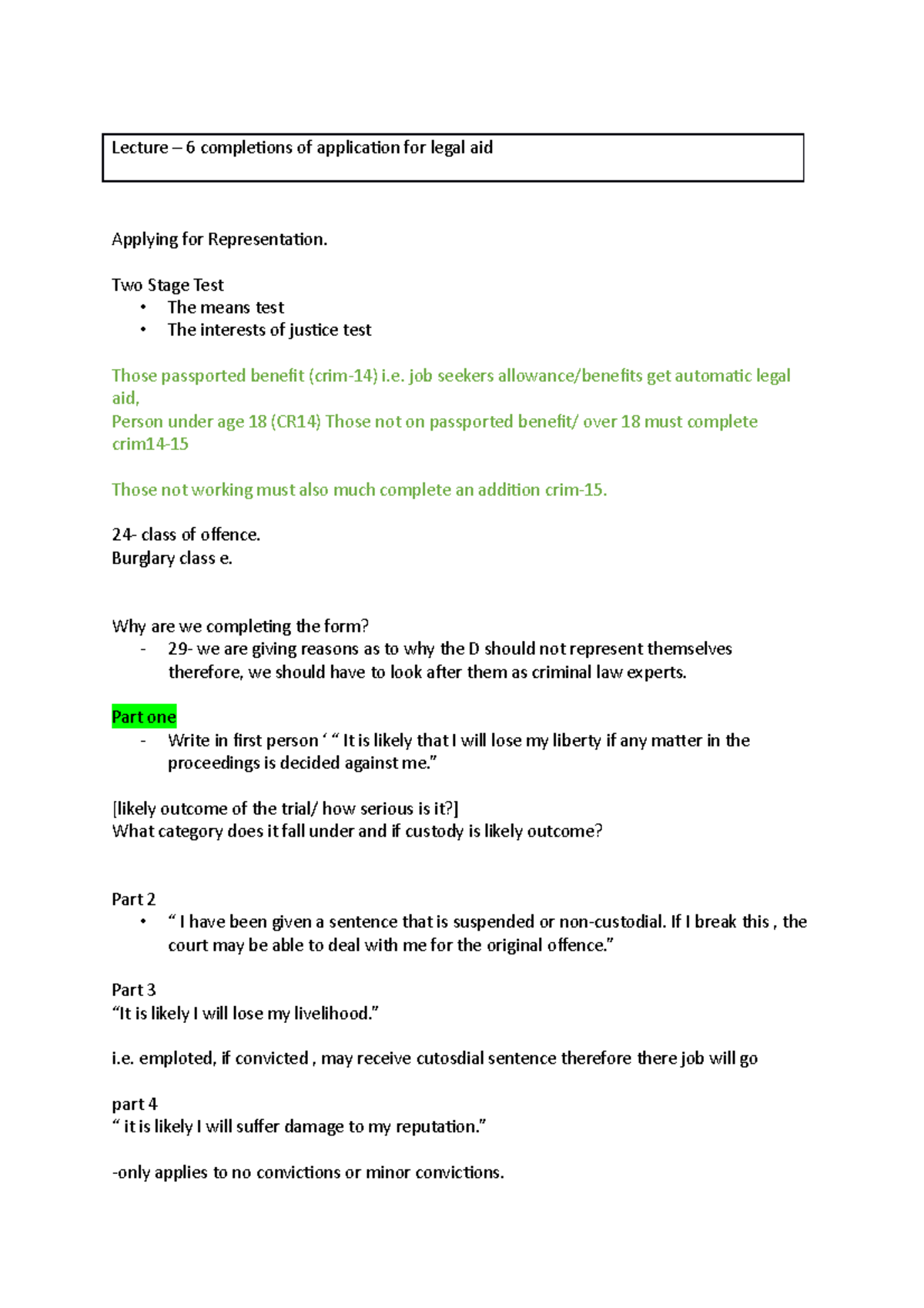 Lecture 6 - criminal litigation - MMU - Studocu