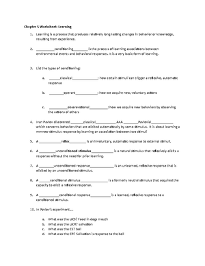 Chapter 1 Worksheet - Simon - PSYC 110 015 Chapter 1 Worksheet 1 ...