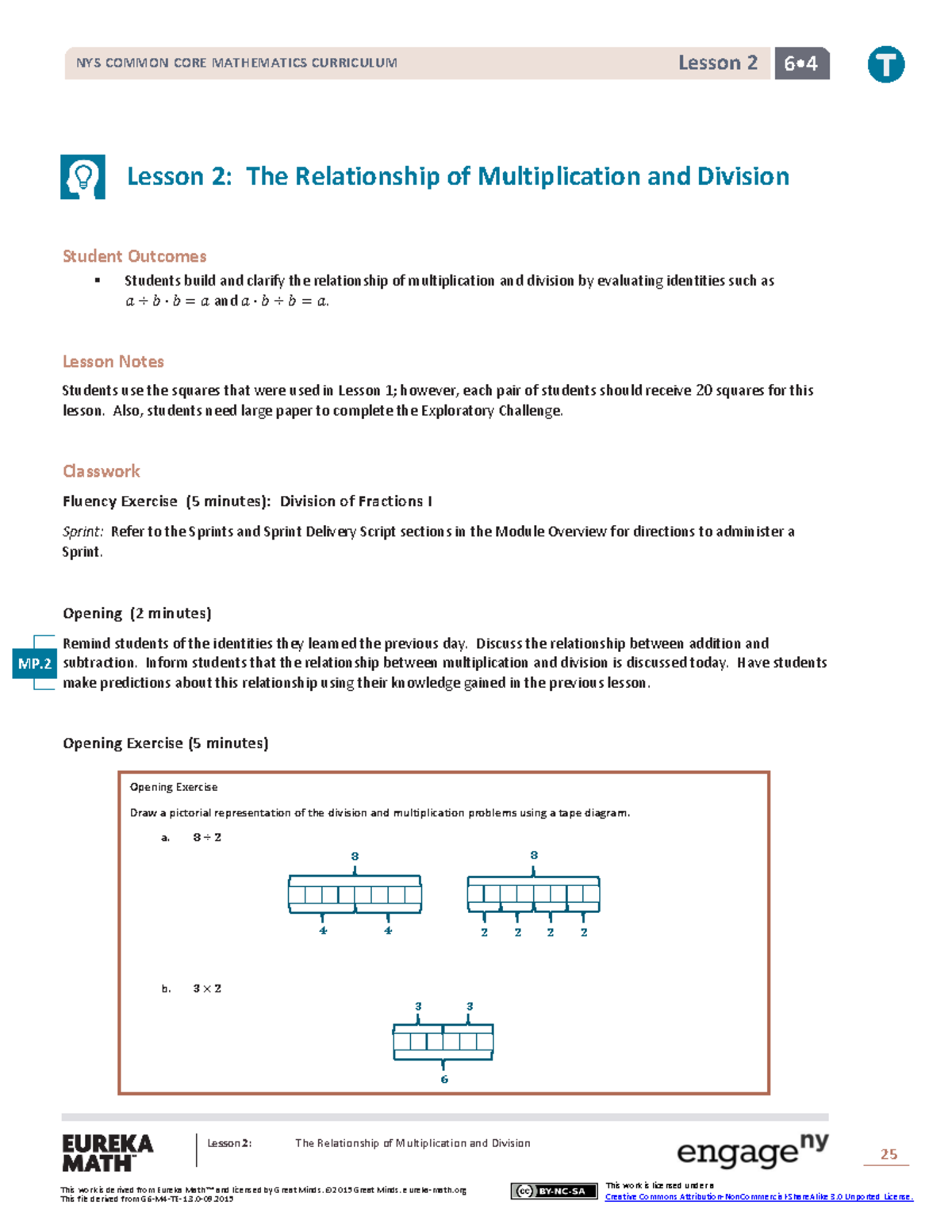 Math g6 m4 topic a lesson 2 teacher - Lesson 2: The Relationship of ...