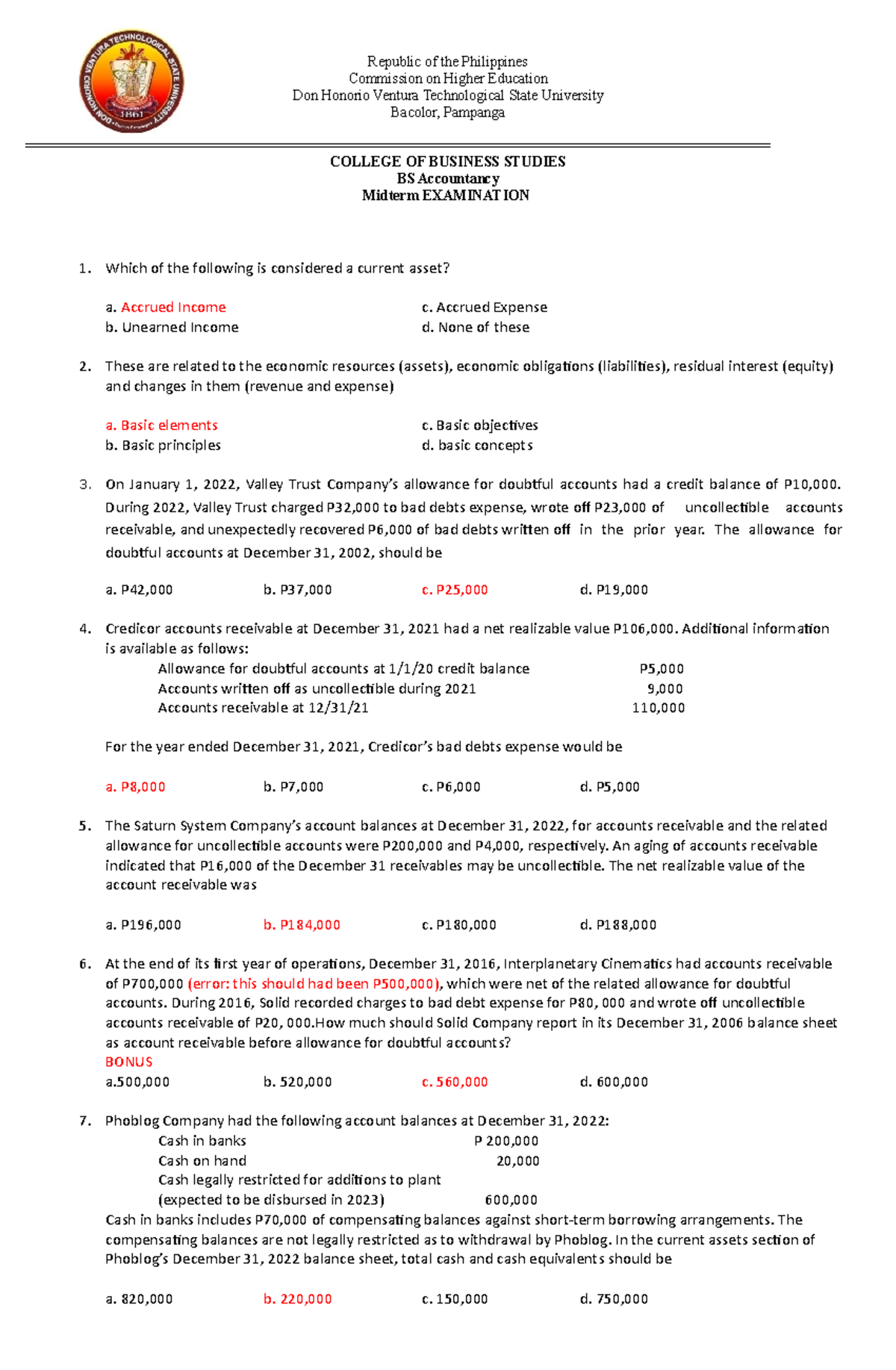 Midterms Intermediate 2022 Answers - Republic Of The Philippines ...