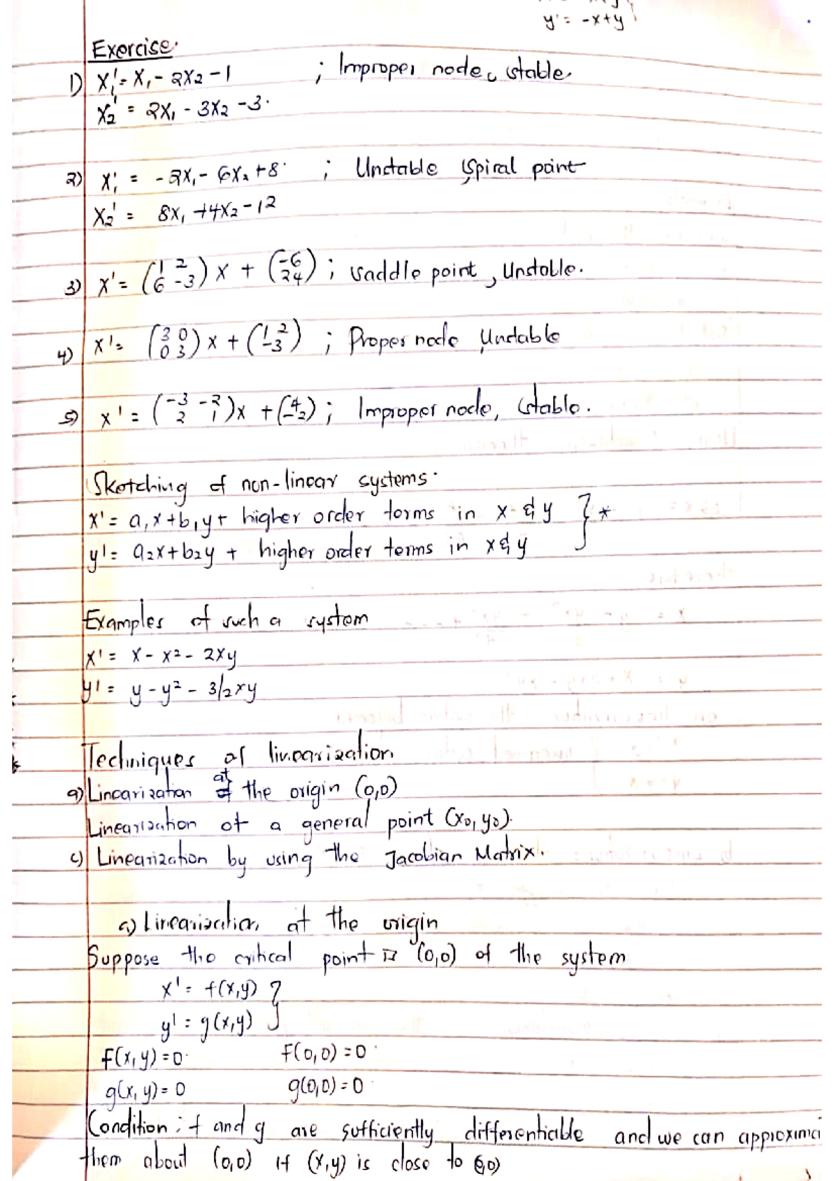 Dynamical systems bsc mathematics and computer science studocu