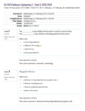 CS 4403 - PA 6 - Cs 4403 Unit 6 Programming Assignment - Programming ...