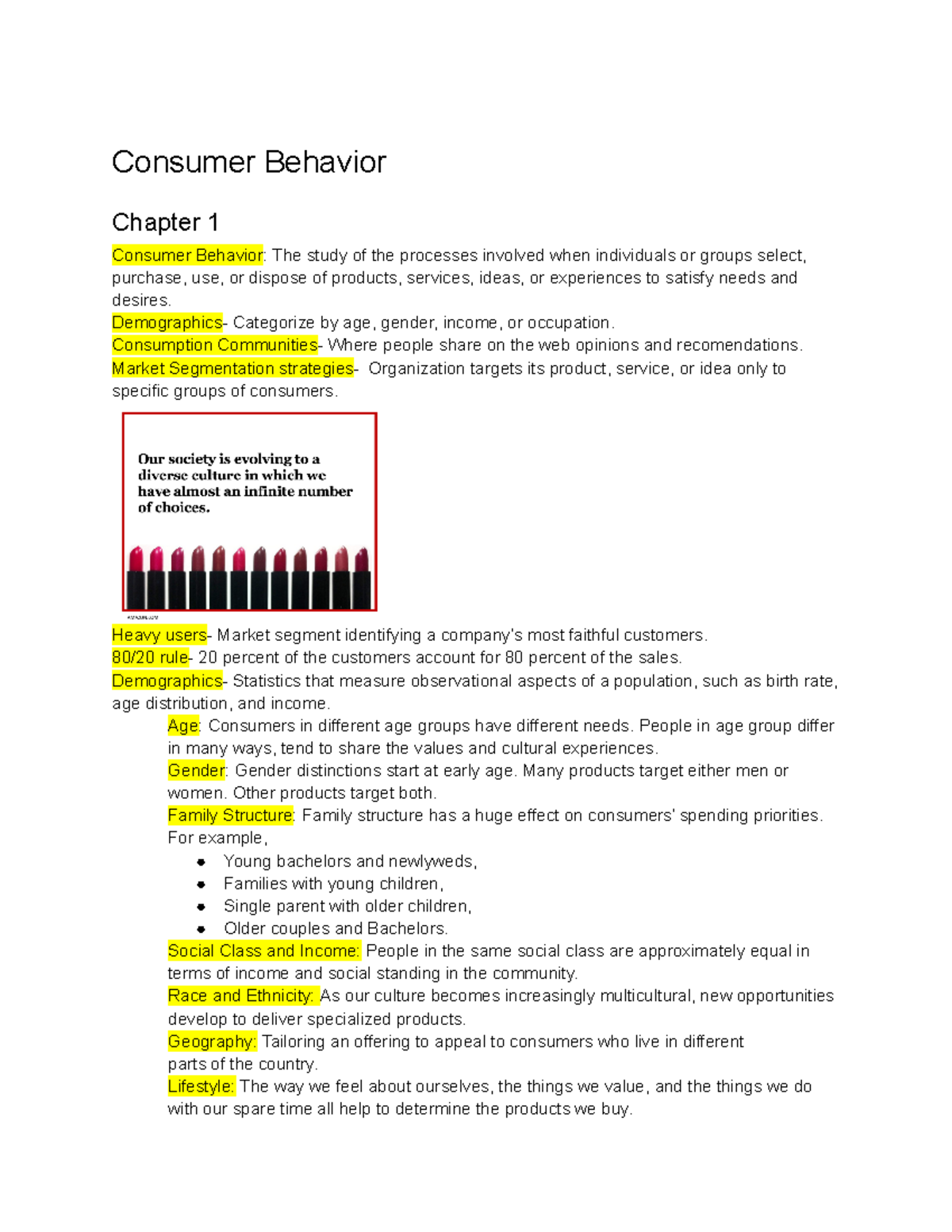 Consumer Behavior Chapter 1 - Consumer Behavior Chapter 1 Consumer ...