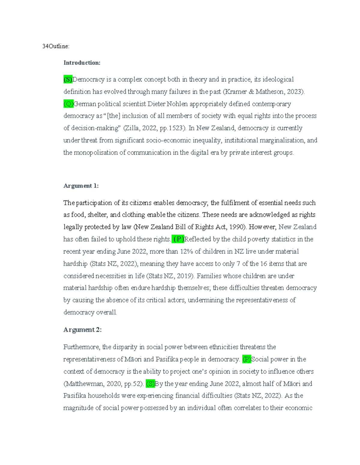 Assignment 3 outline - For reference use only - 34Outline: Introduction ...