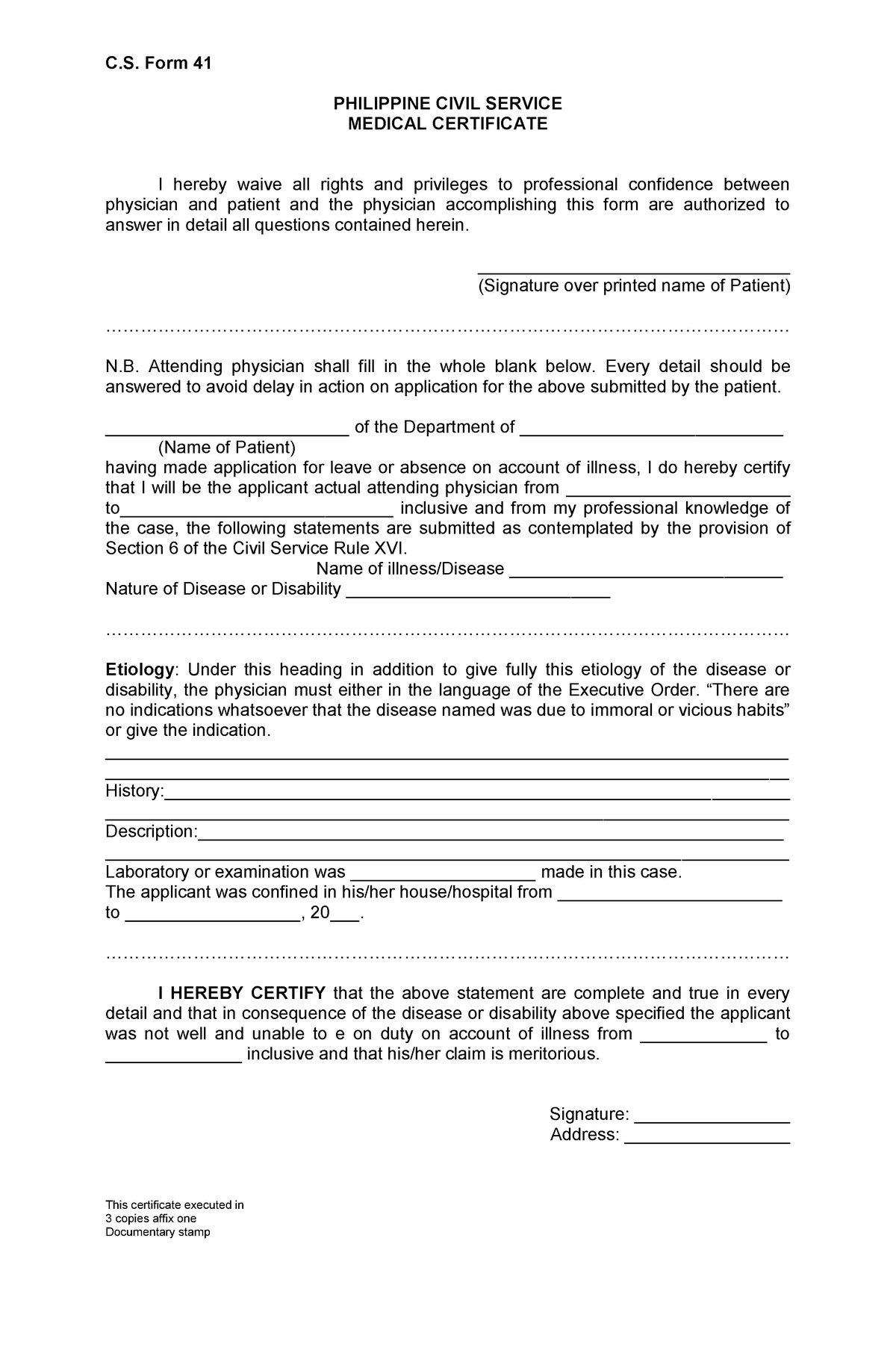 Form 41 Deped Fill Online Printable Fillable Blank Pdffiller - Form ...