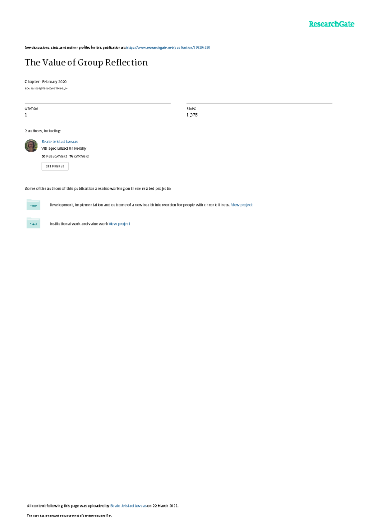thevalueofgroupreflection-see-discussions-stats-and-author-profiles