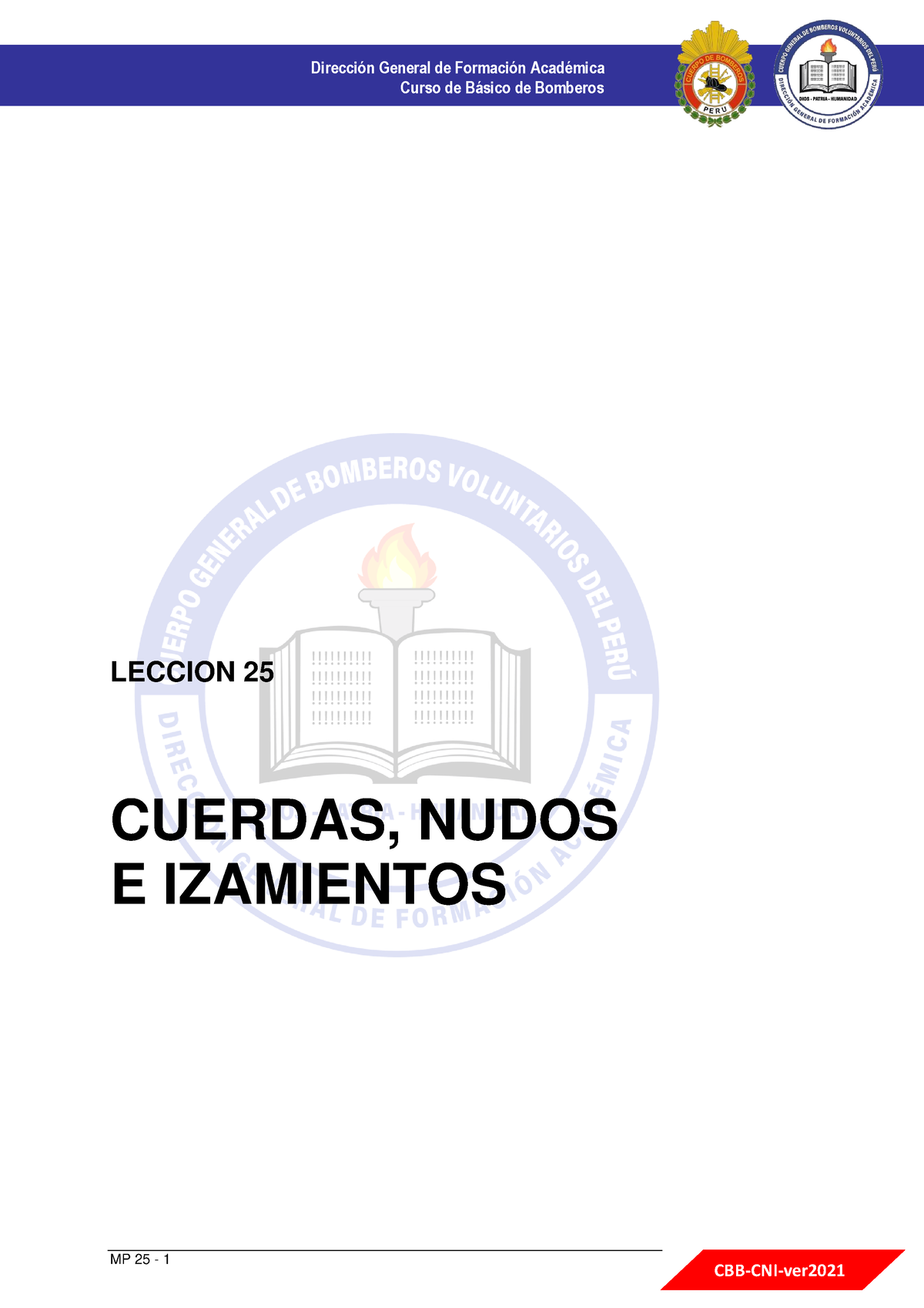 MP - Lección 25 - Cuerdas Nudos E Izamientos - MP - 2021 - Curso De B ...