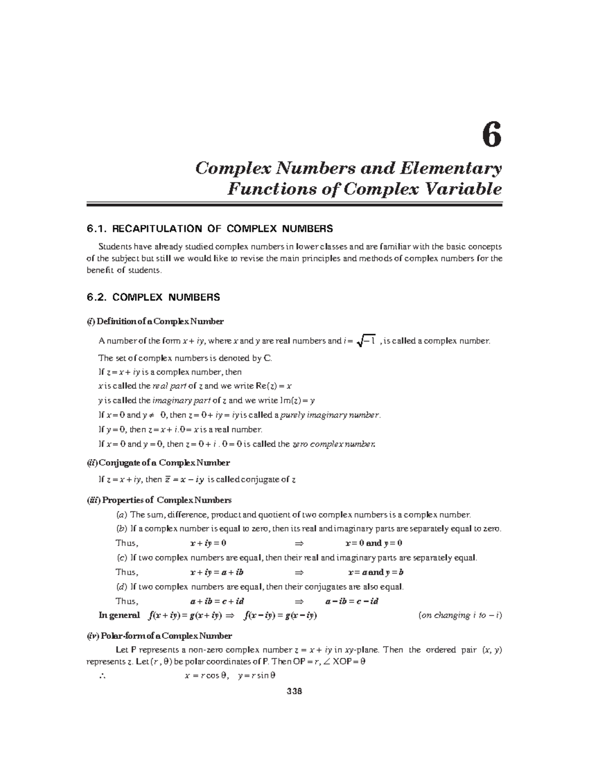 Engg Mathematics-6 - COMPLEX NUMBERS AND ELEMENTARY FUNCTIONS OF ...