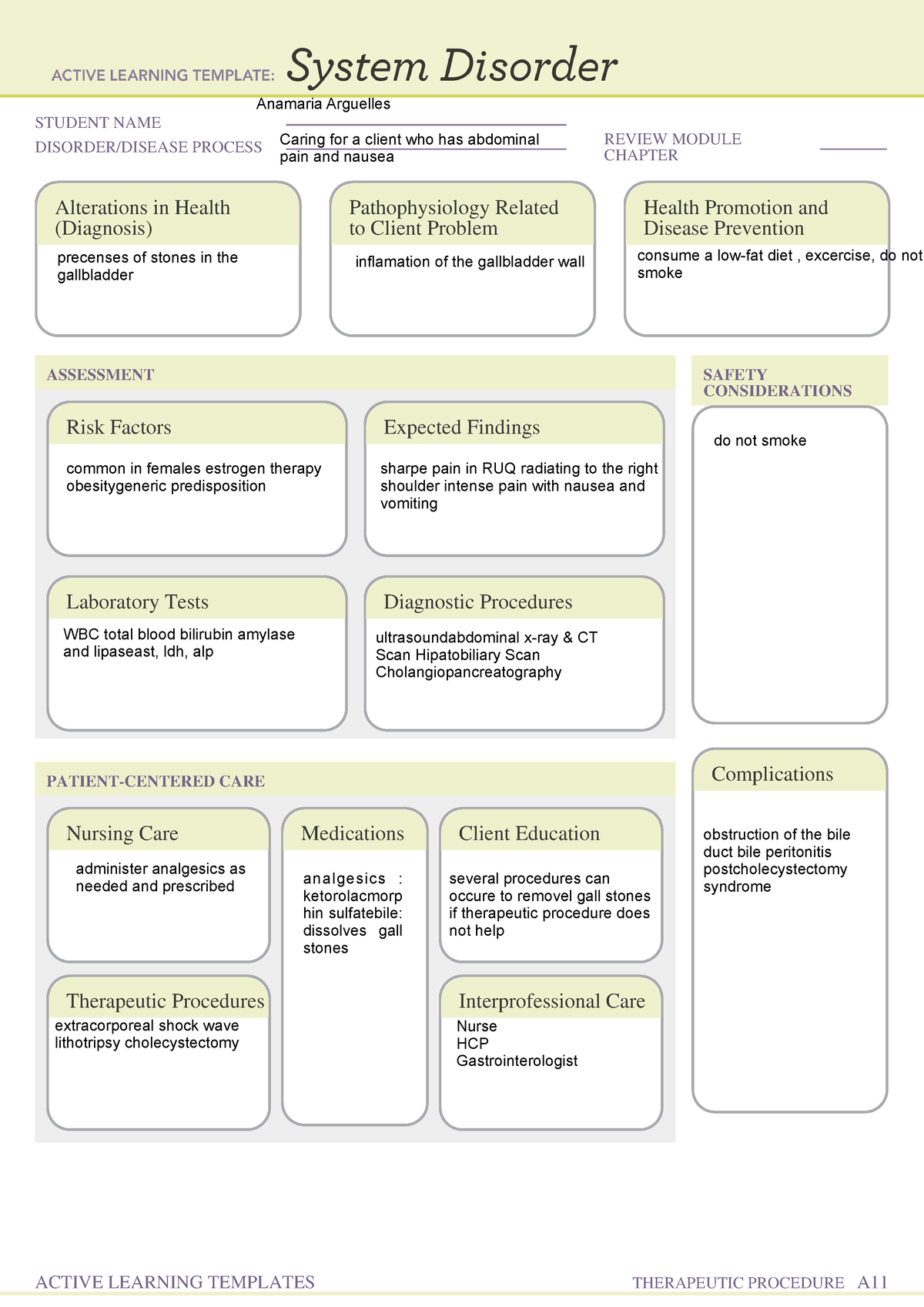 MED surg ATI A template - G guy - STUDENT NAME DISORDER/DISEASE PROCESS ...