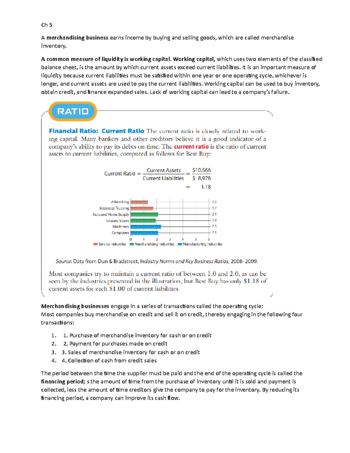 Ch 5 Merchandising - Lecture+book Notes - Ch 5 A Merchandising Business ...