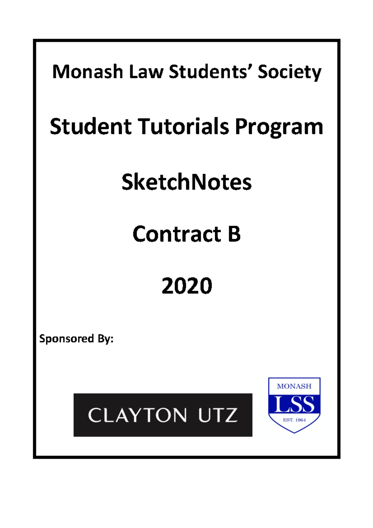 Contract B Notes - Warning: TT: Undefined Function: 32 Warning: TT ...