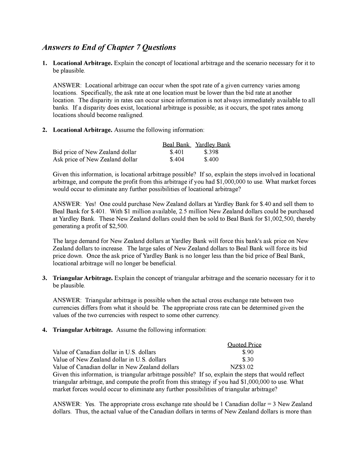 洋書 International Financial Operations: Arbitrage Hedging