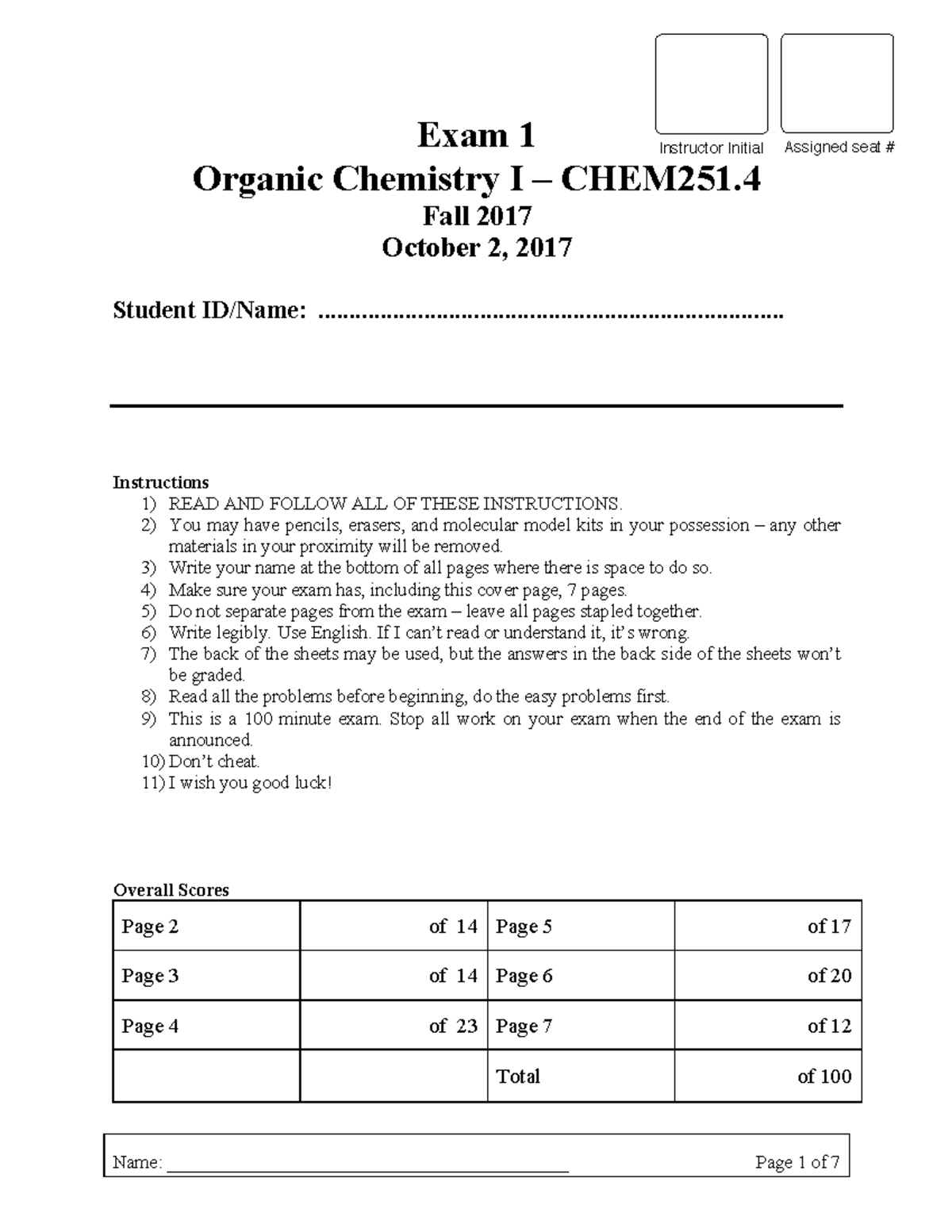 Acs Practice Exam Organic Chemistry 1 52 - cfhrudq