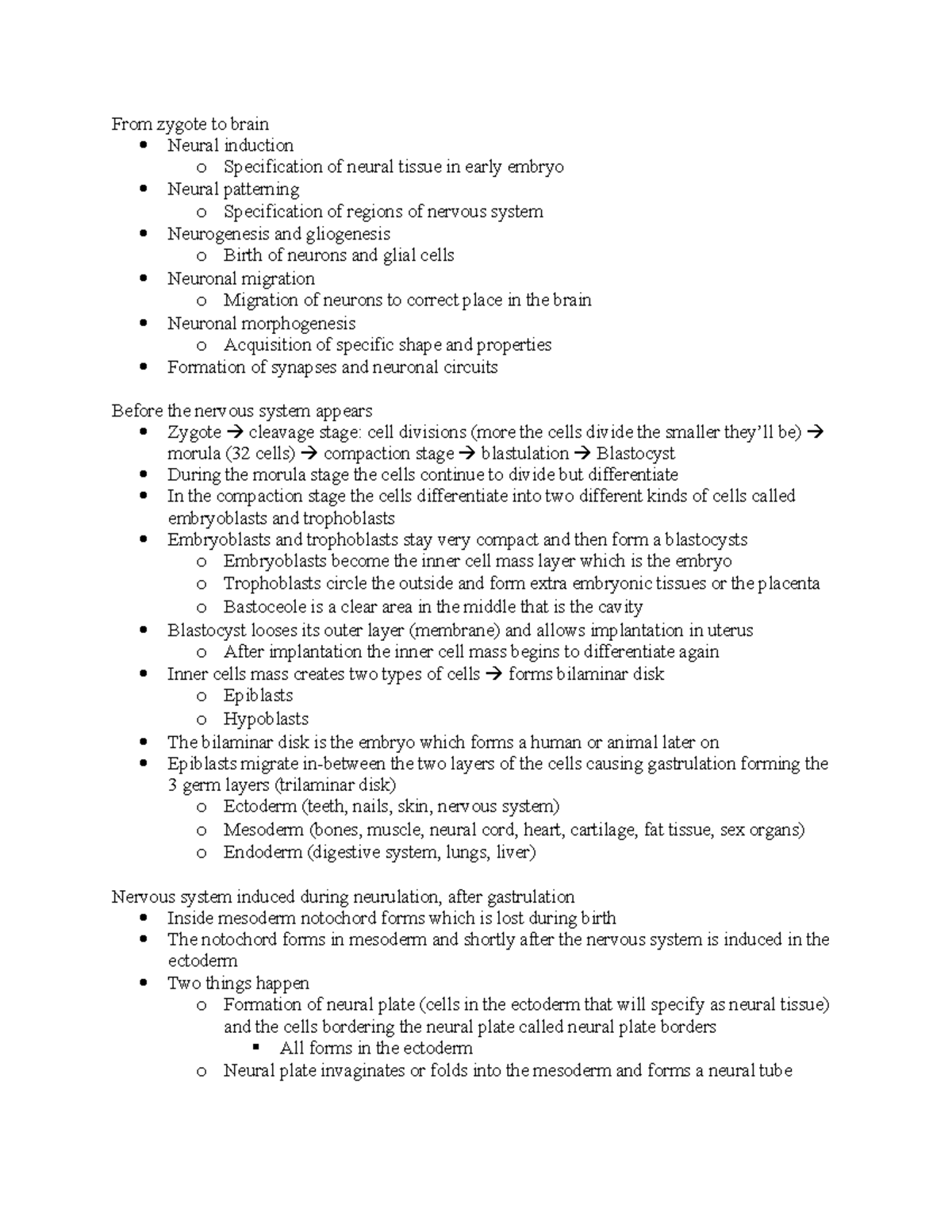 BIOL 405 Unit 1 Notes - Course taken with Fabienne Poulain - From ...