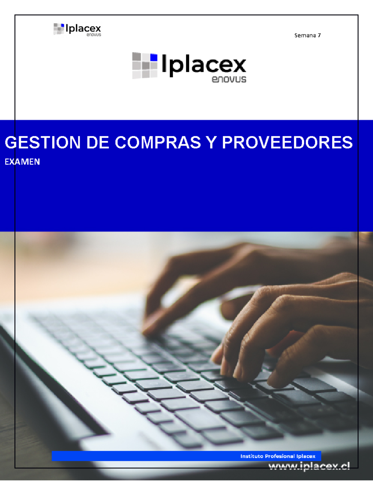 GESTION DE COMPRAS Y PROVEEDORES EXAMEN - GESTION DE COMPRAS Y ...