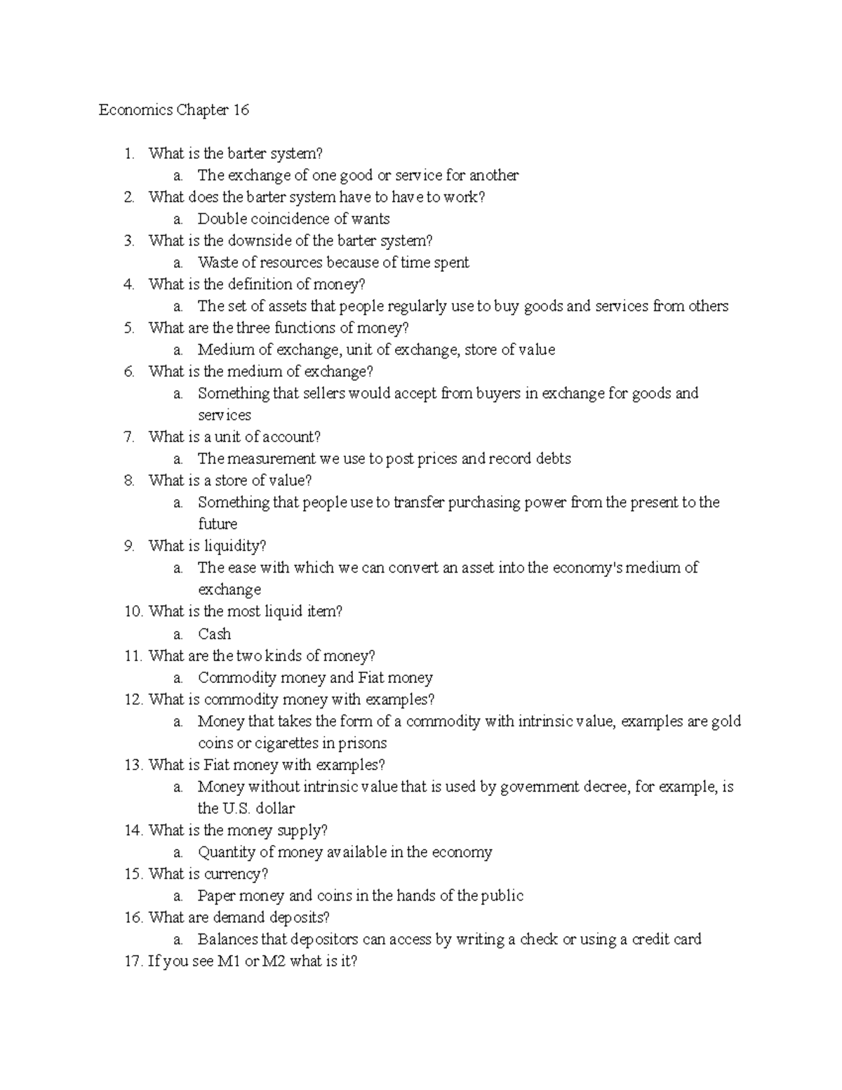 Abeka Economics Quiz 16 - jno0owk