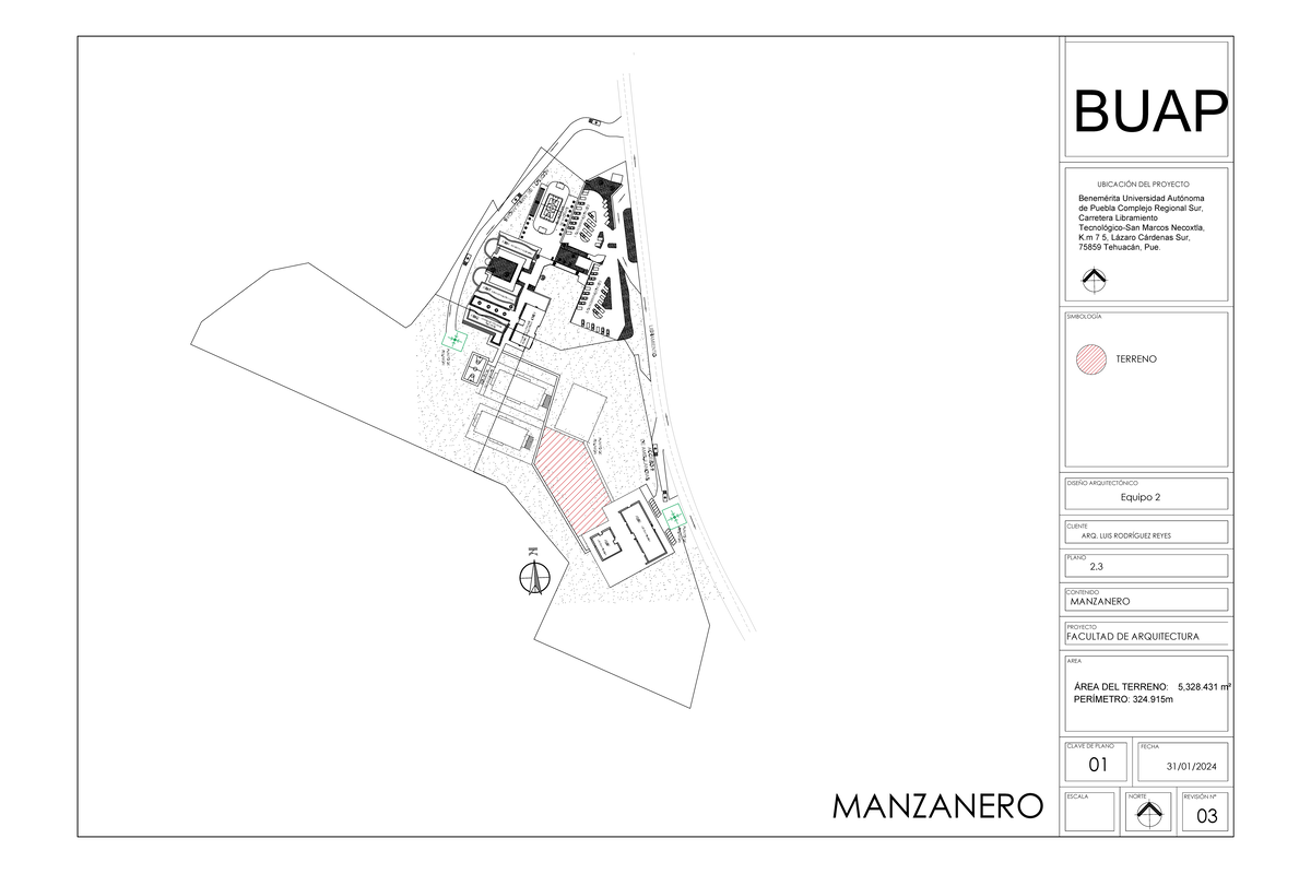Plano Manzanero - MANZANERO FECHA NORTE ESCALA FACULTAD DE ...