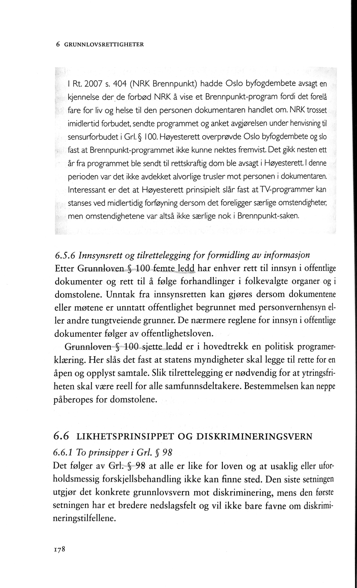 Notater Som Gjør Rede For Likhetsprinsippet-og-diskrimineringsvern - 6 ...