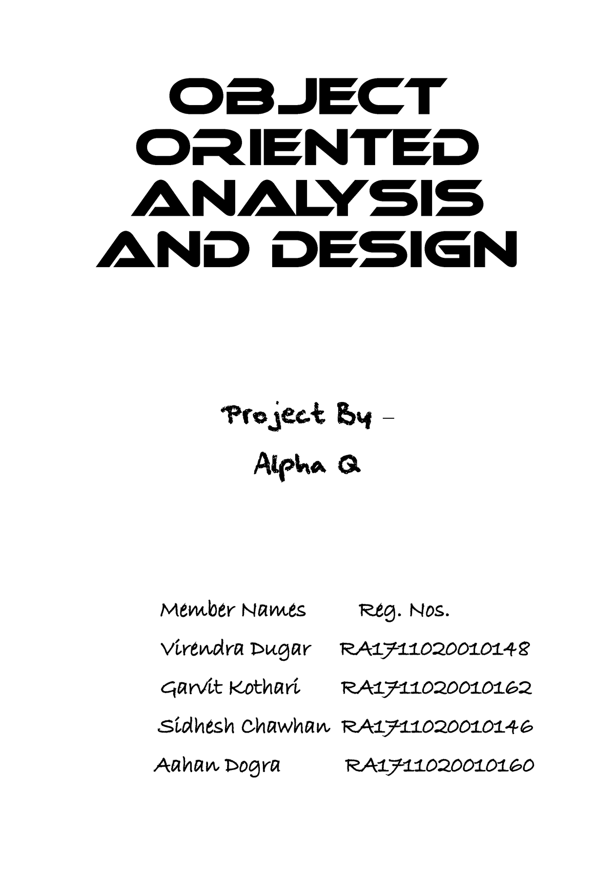 Object Oriented Analysis And Design - Object Oriented Analysis And ...