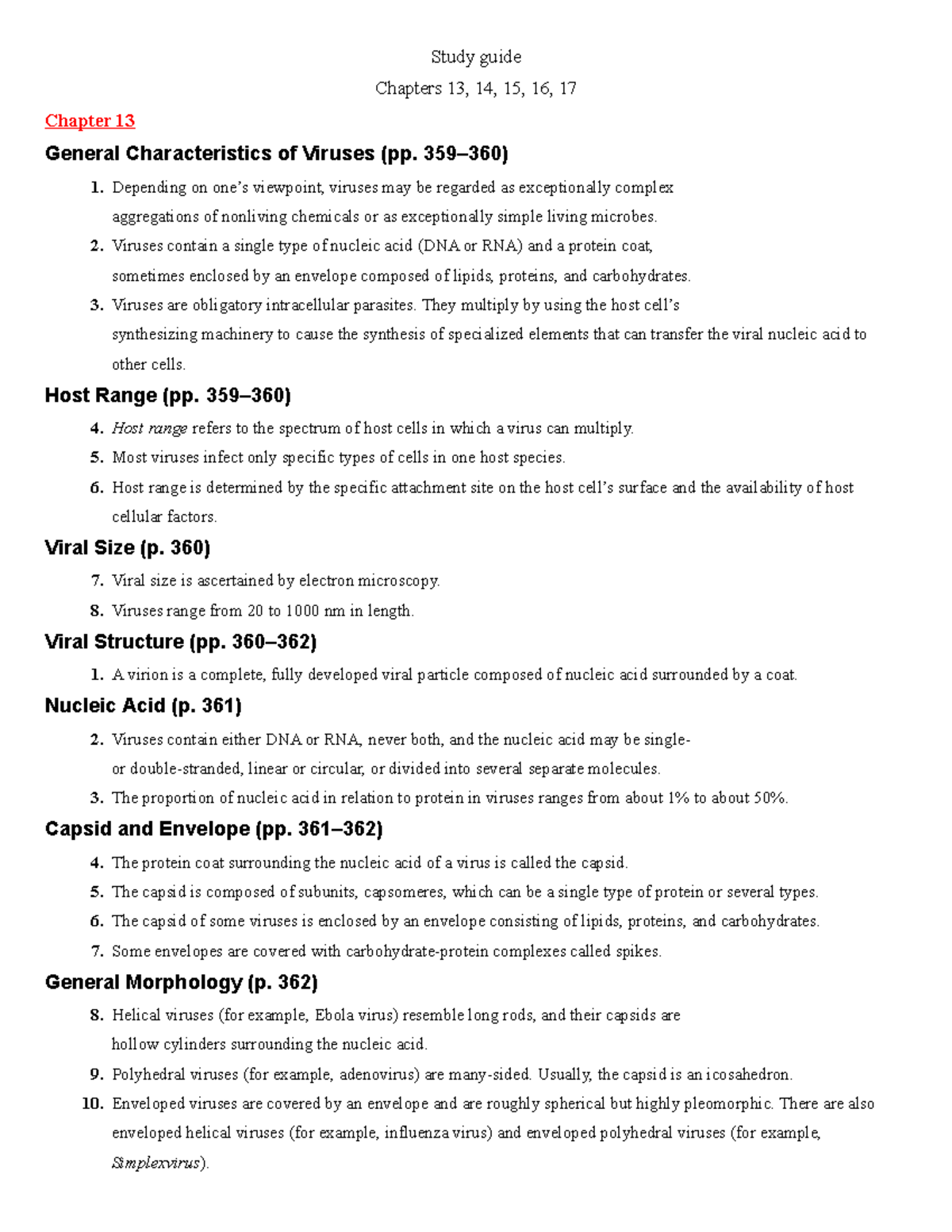 Exam 2 study guide - Study guide Chapters 13, 14, 15, 16, 17 Chapter 13 ...