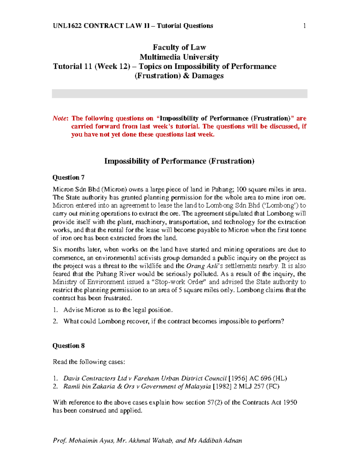 2022 Contract Ii Tutorial 11 Week 12 Contract Law Ii Mmu Studocu 2022 Contract Ii Tutorial 11 Week 12 Contract Law Ii Mmu Studocu