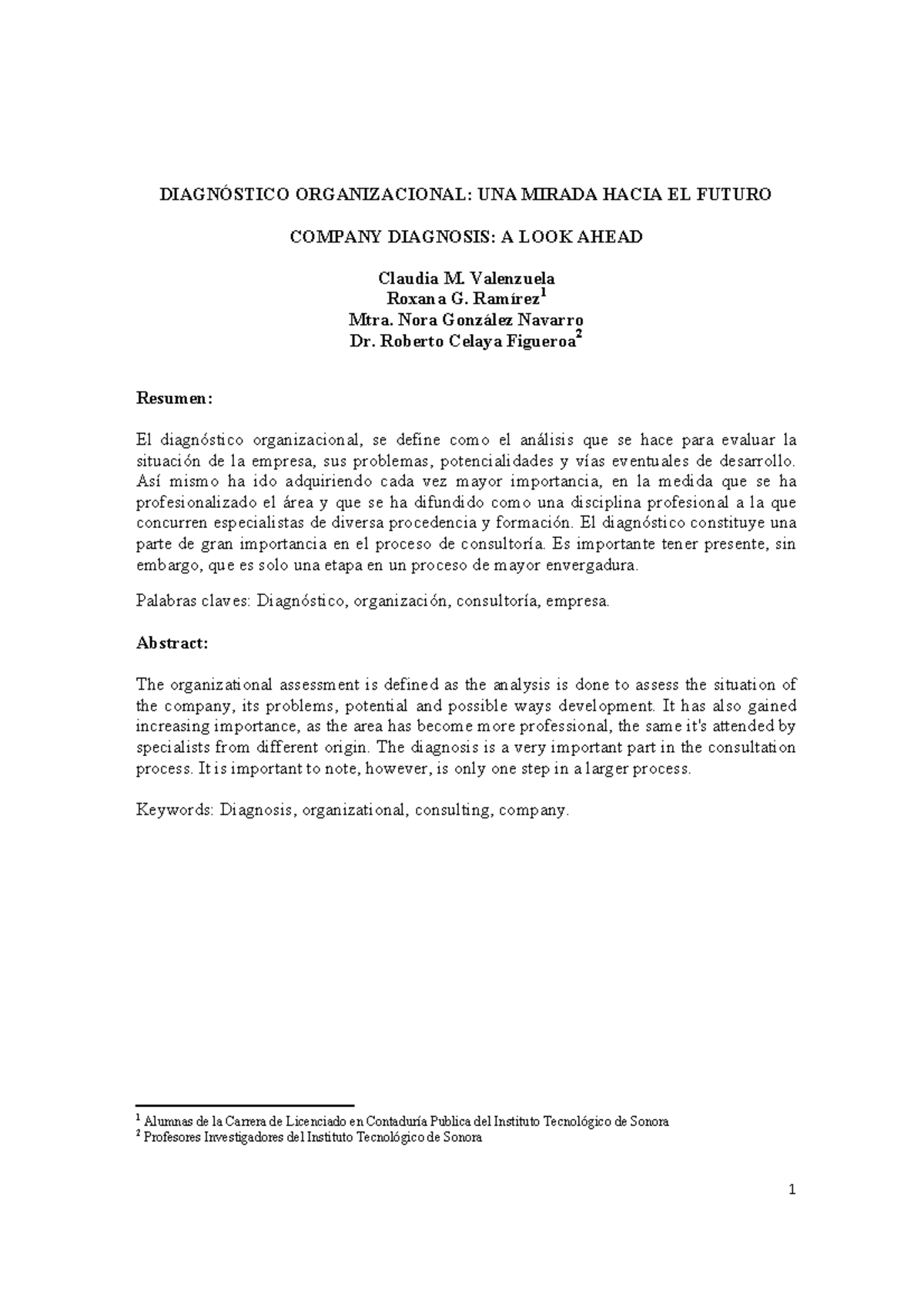 43b-diagnostico Organizacional Una Mirada Hacia El Futuro Noviembre ...